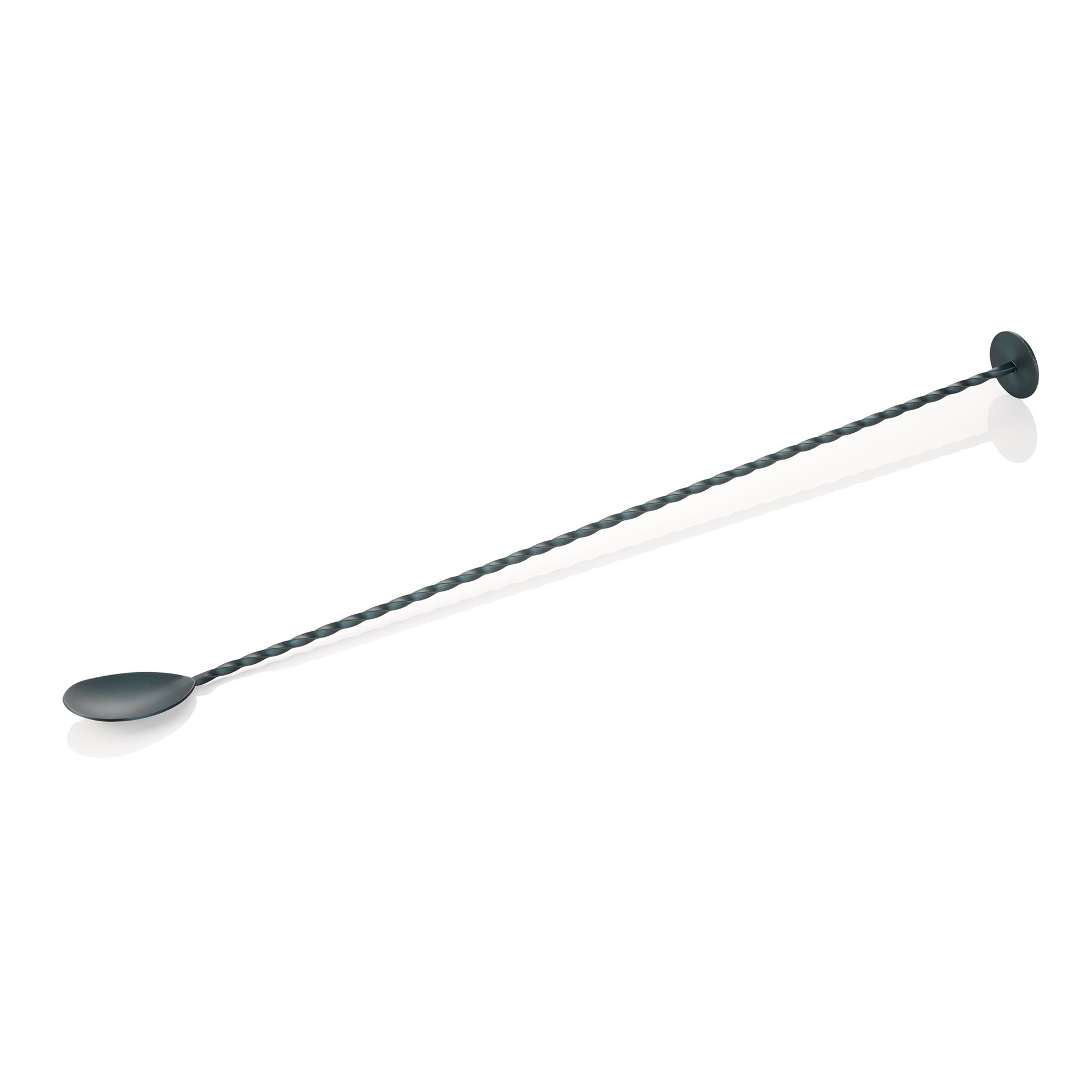 Barlöffel Twisted NOCTURN, mit Stößelende, 40 cm, blau matt
