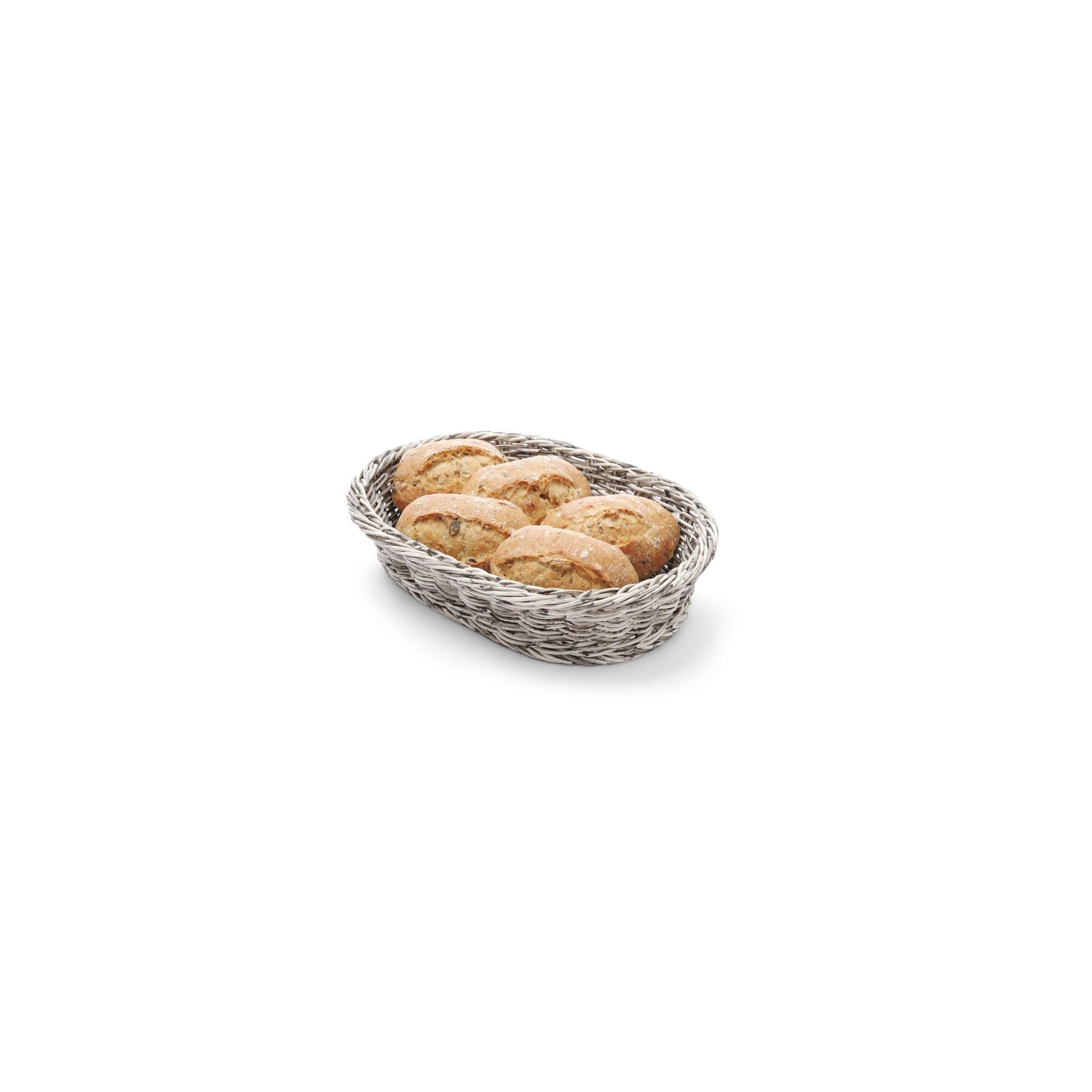 Brotkorb, oval, Hellgrau, 320x230x(H)70mm