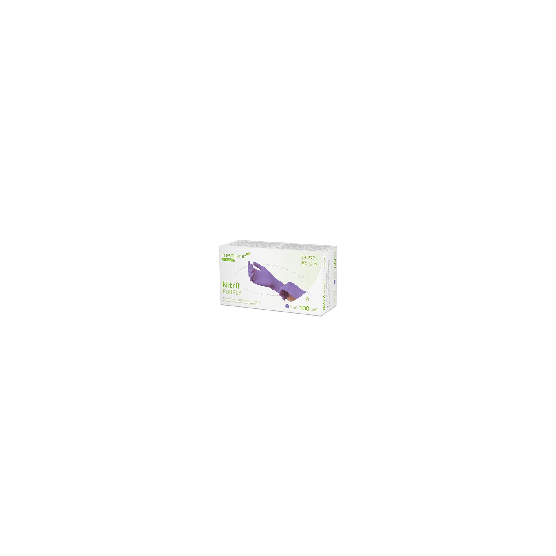 "Medi-Inn Classic" Handschuhe, Nitril puderfrei lila "Nitril Purple" Größe: XS