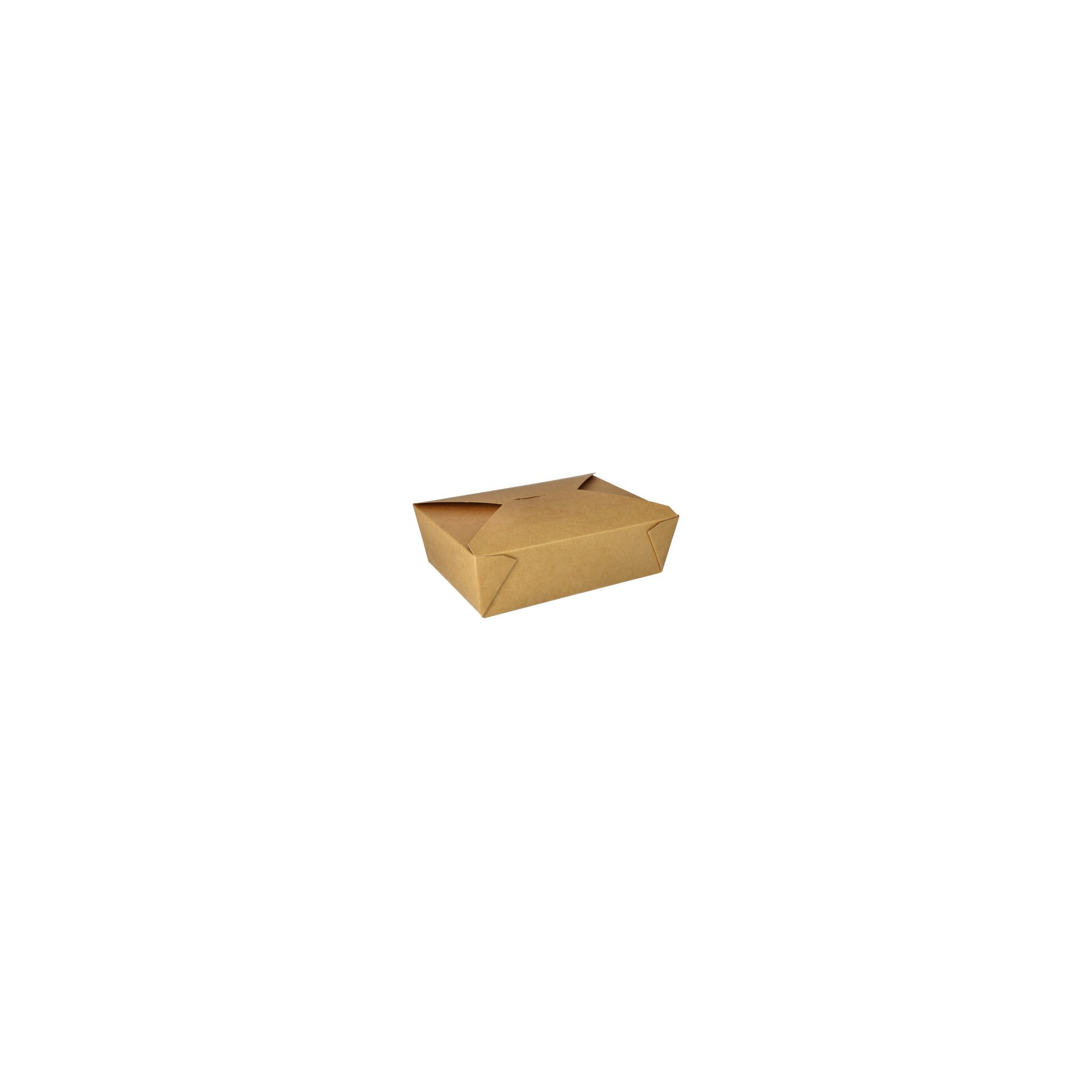 Lunchboxen, Pappe "pure" 2000 ml 6,4 cm x 14 cm x 19,7 cm braun
