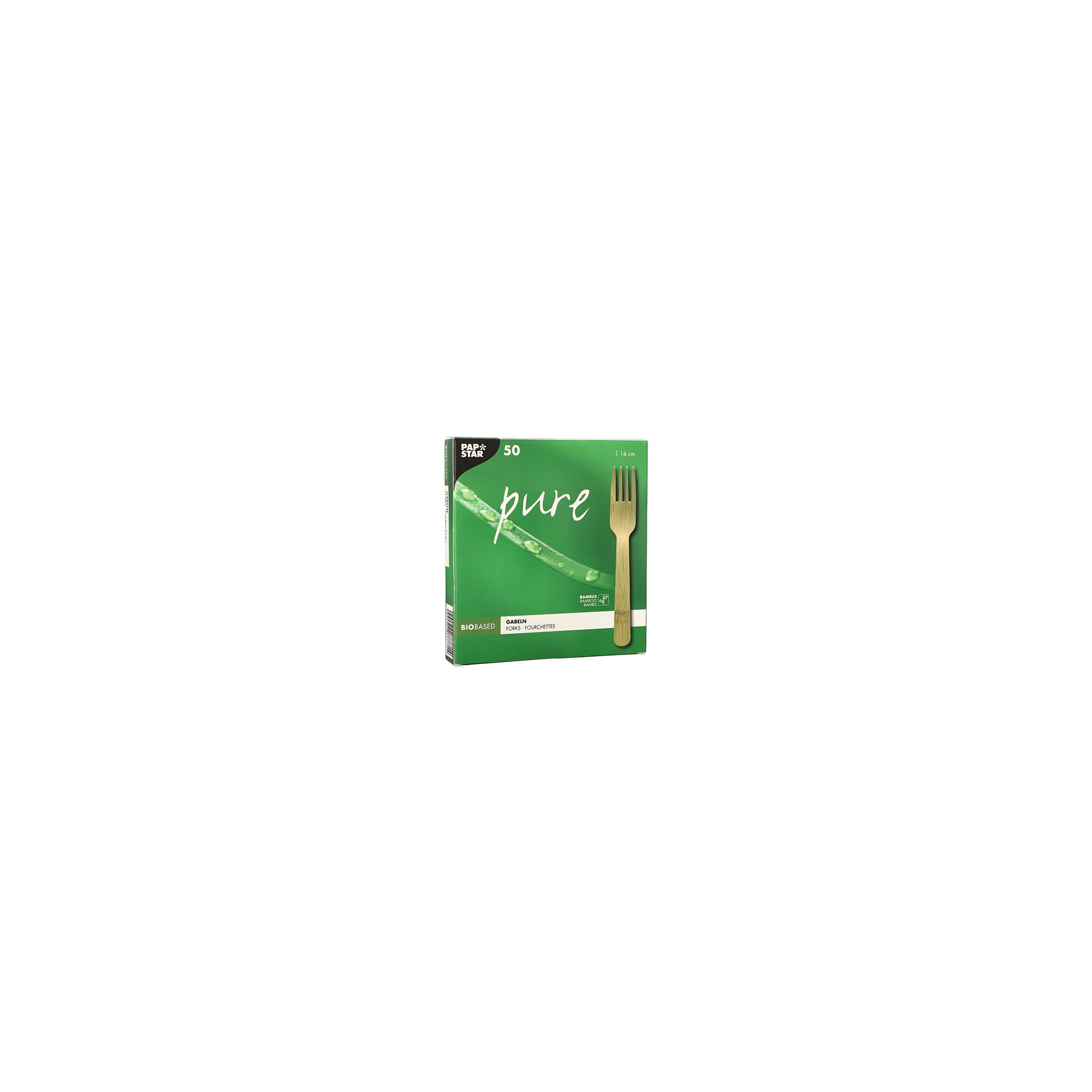 Gabeln, Bambus "pure" 14 cm