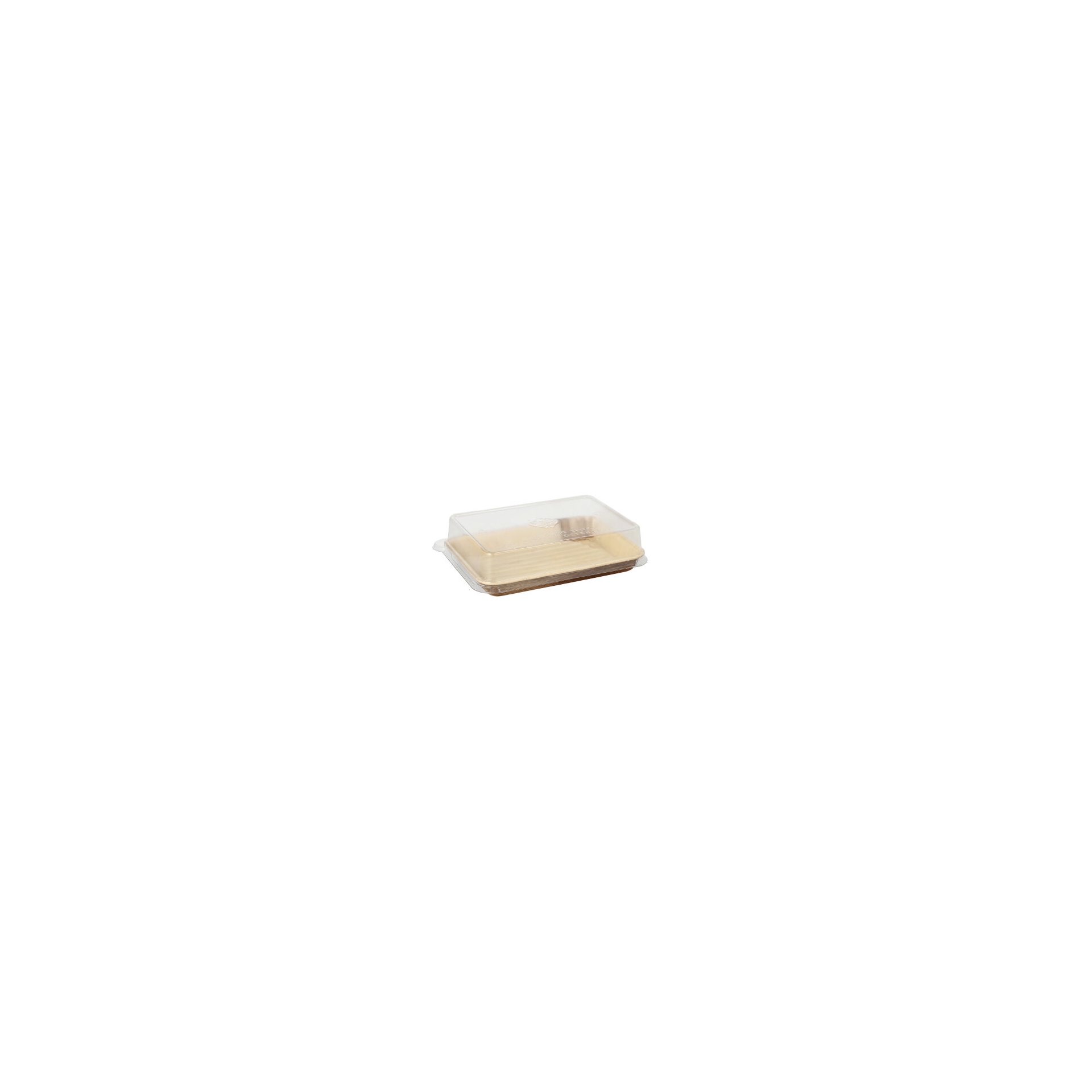 Sushi-Schalen Palmblatt eckig 150 ml 4,4 cm x 17,5 cm x 12,2 cm natur mit rPET Deckel "Kombipack" Sushi-Schalen Palmblatt eckig 150 ml 4,4 cm x 17,5 cm x 12,2 cm natur mit rPET Deckel "Kombipack"