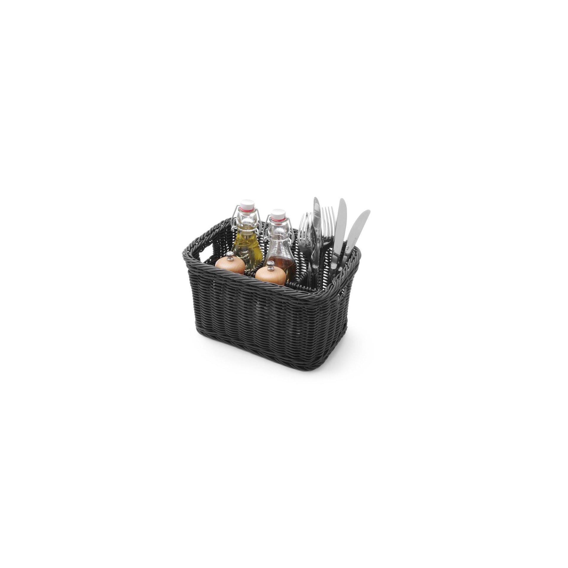 Besteckkorb, Schwarz, 260x180x(H)150mm Besteckkorb, Schwarz, 260x180x(H)150mm