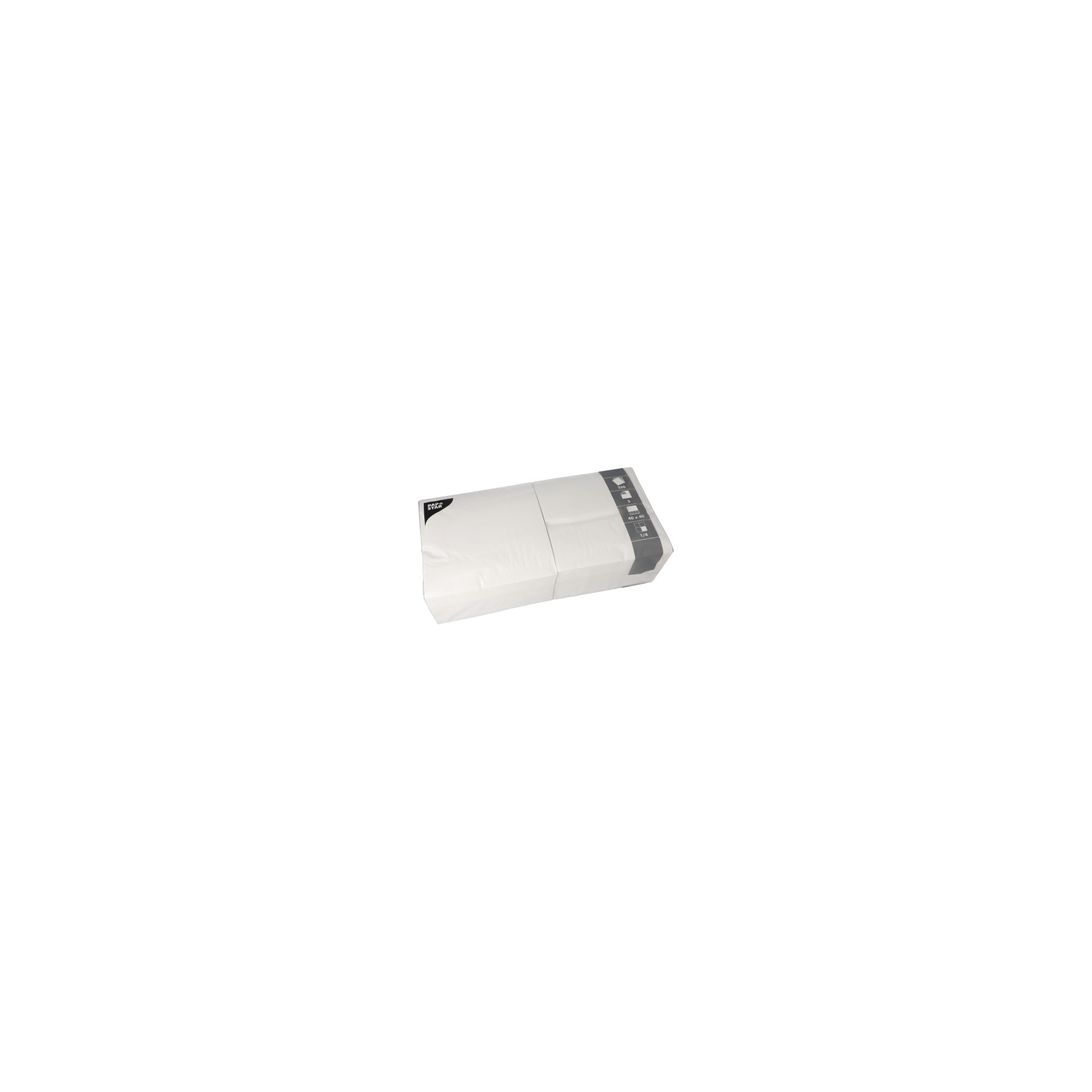 Servietten, 3-lagig 1/4-Falz 40 cm x 40 cm weiss
