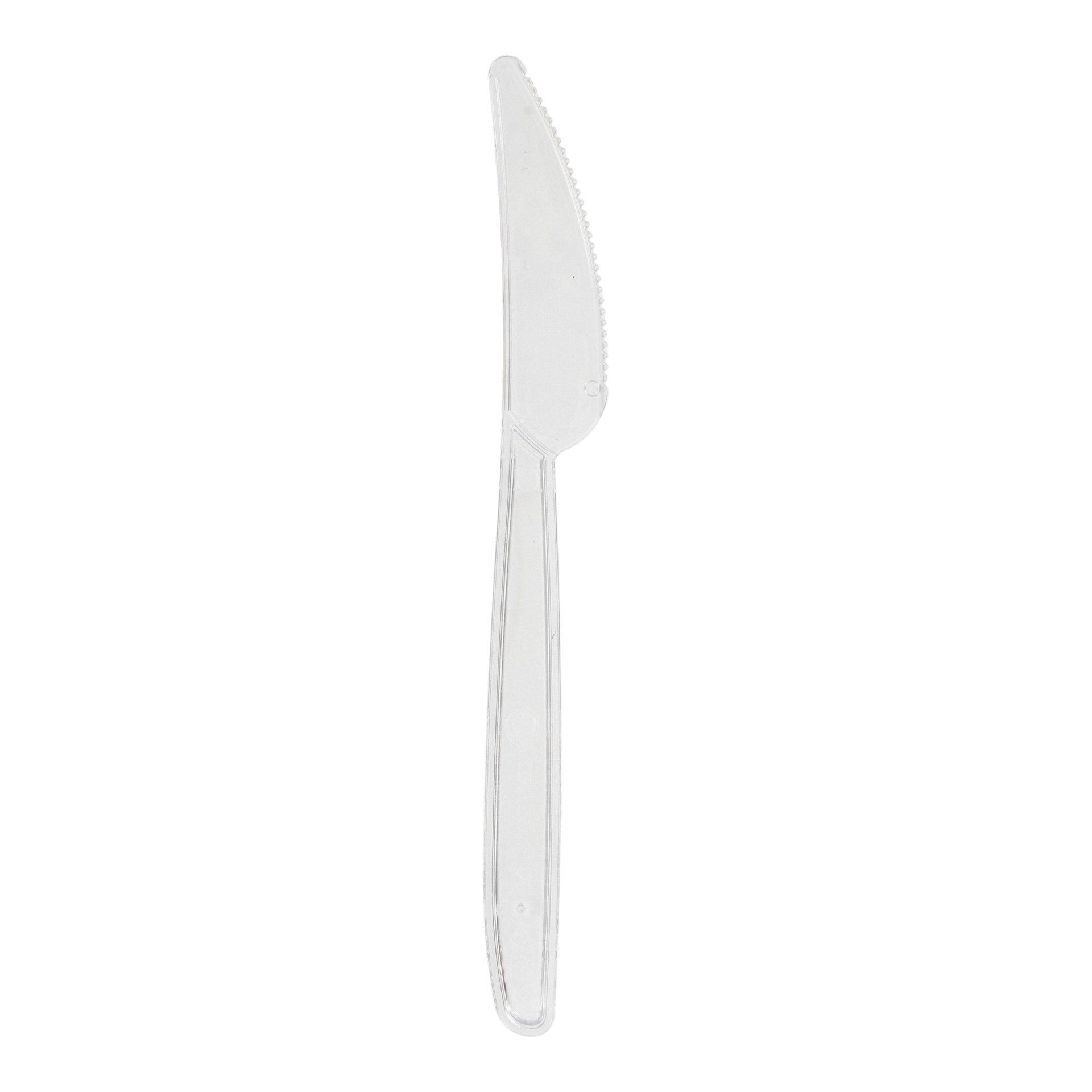 Mehrweg-Messer 18,5 cm transparent Mehrweg-Messer 18,5 cm transparent