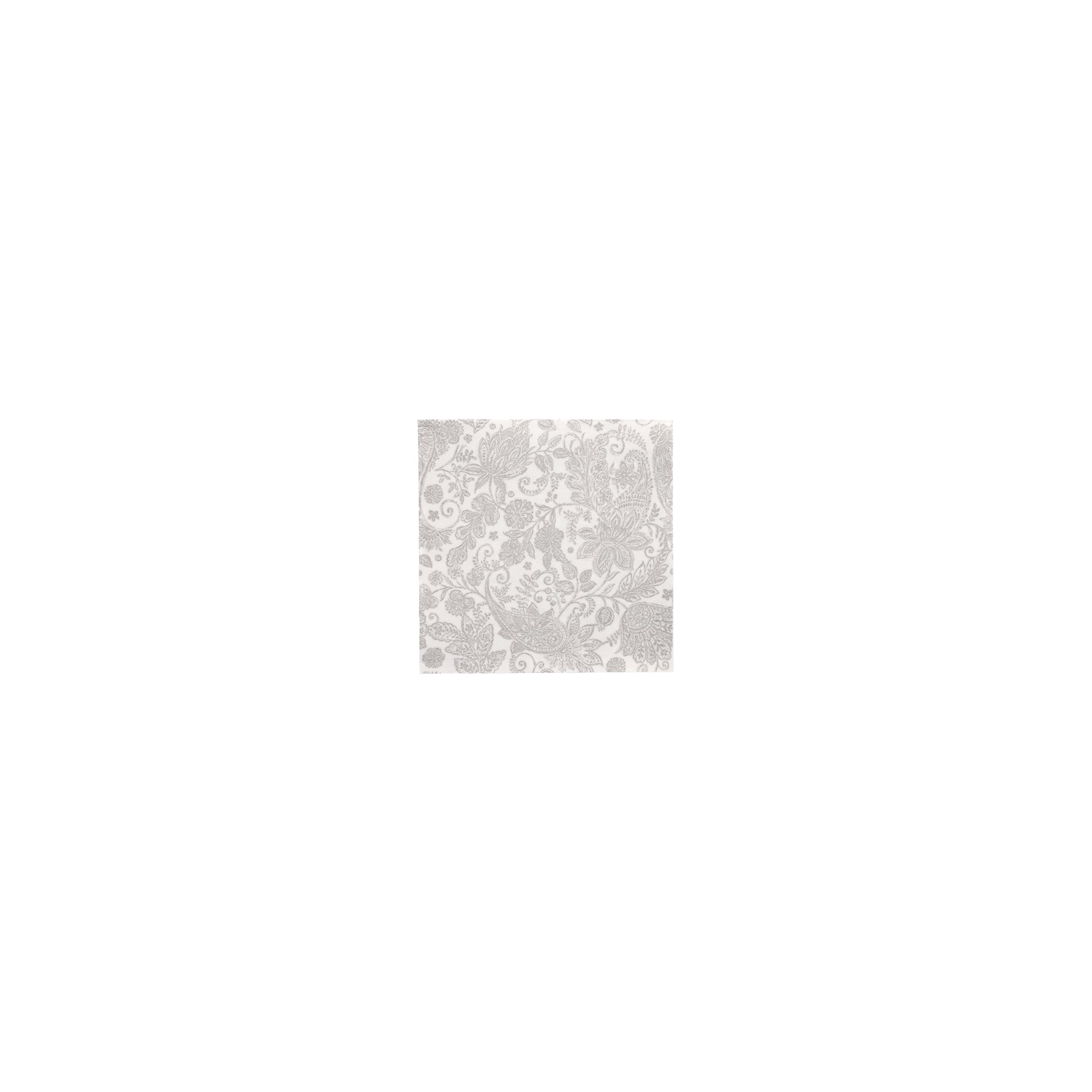 Servietten "ROYAL Collection" 1/4-Falz 40 cm x 40 cm grau "Paisley" Servietten "ROYAL Collection" 1/4-Falz 40 cm x 40 cm grau "Paisley"