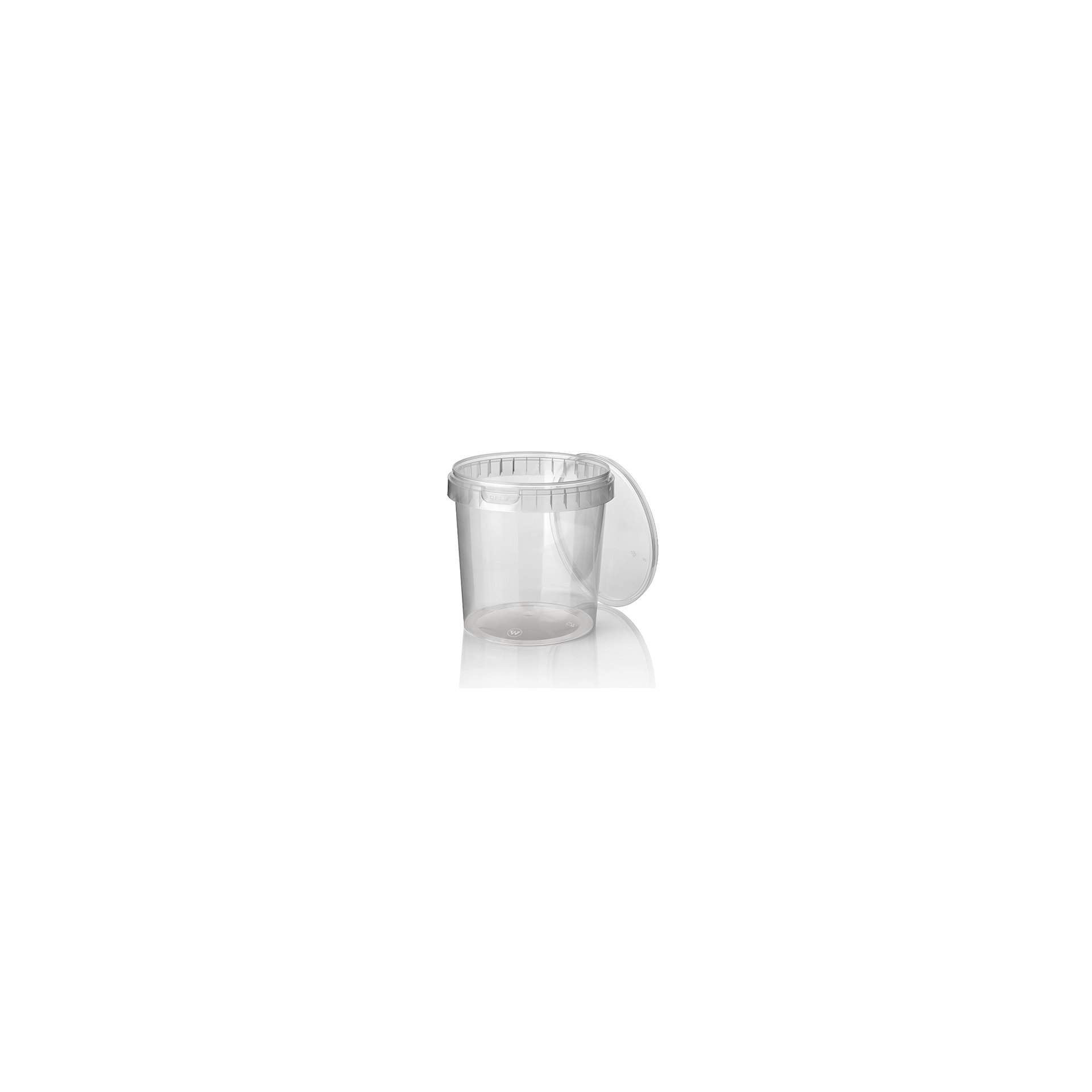 Feinkostbecher, PP rund 770 ml Ø 11,8 cm · 11,3 cm transparent mit Originalitätsverschluss