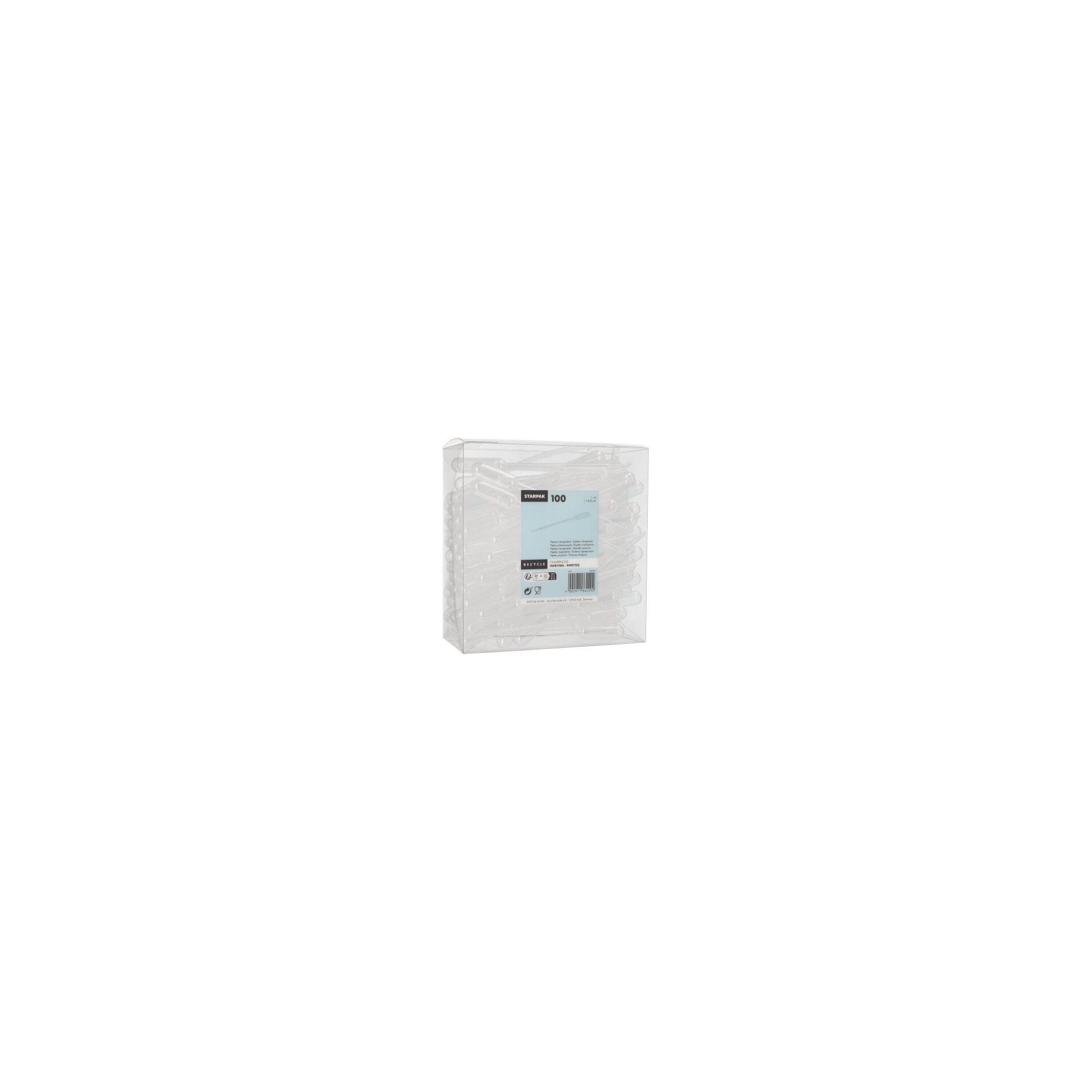 Pipetten, PE 1 ml 14,8 cm transparent Pipetten, PE 1 ml 14,8 cm transparent