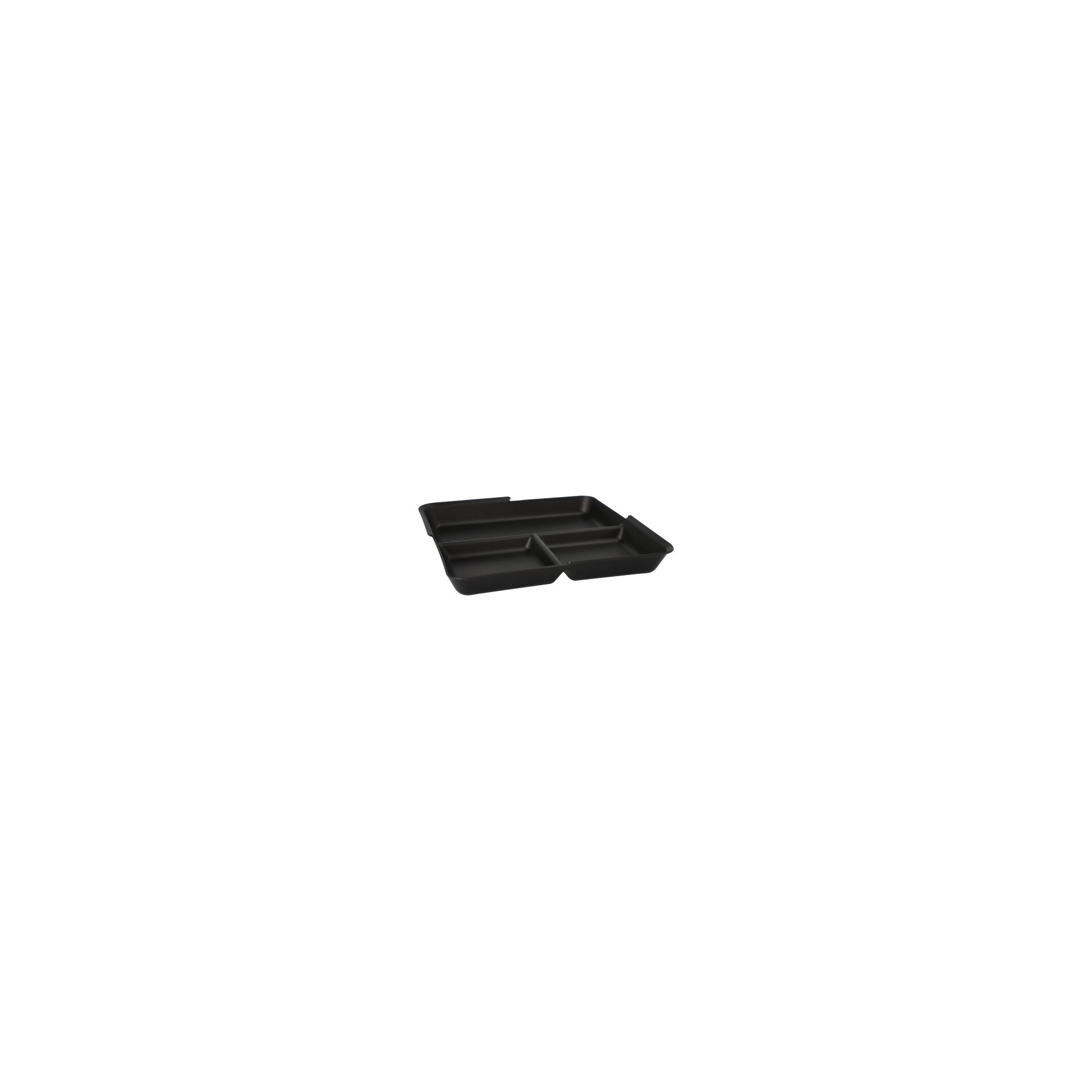 "Circulware" Mehrweg-Schalen Mix & Match eckig 2,9 cm x 23,4 cm x 23,4 cm schwarz "Circulware" Mehrweg-Schalen Mix & Match eckig 2,9 cm x 23,4 cm x 23,4 cm schwarz