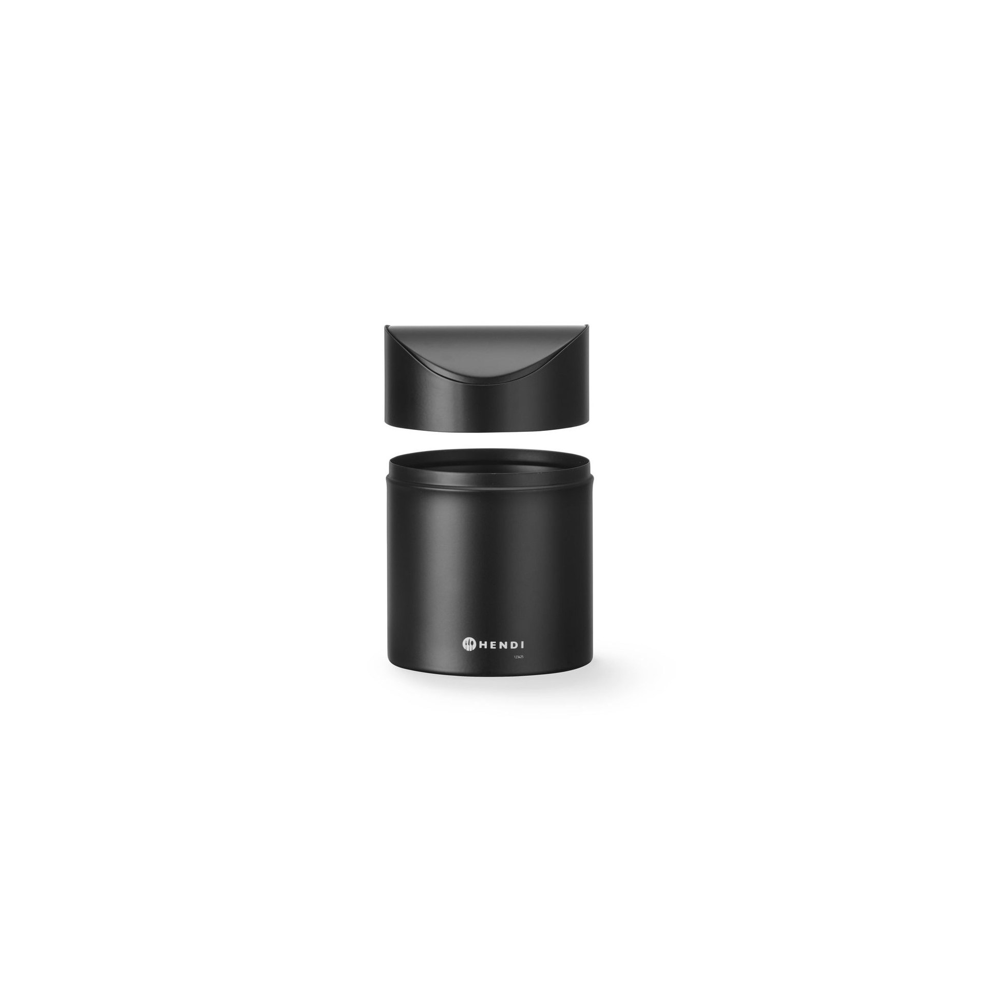 Tischabfalleimer 1,2L, Schwarz, ⌀120x(H)165mm