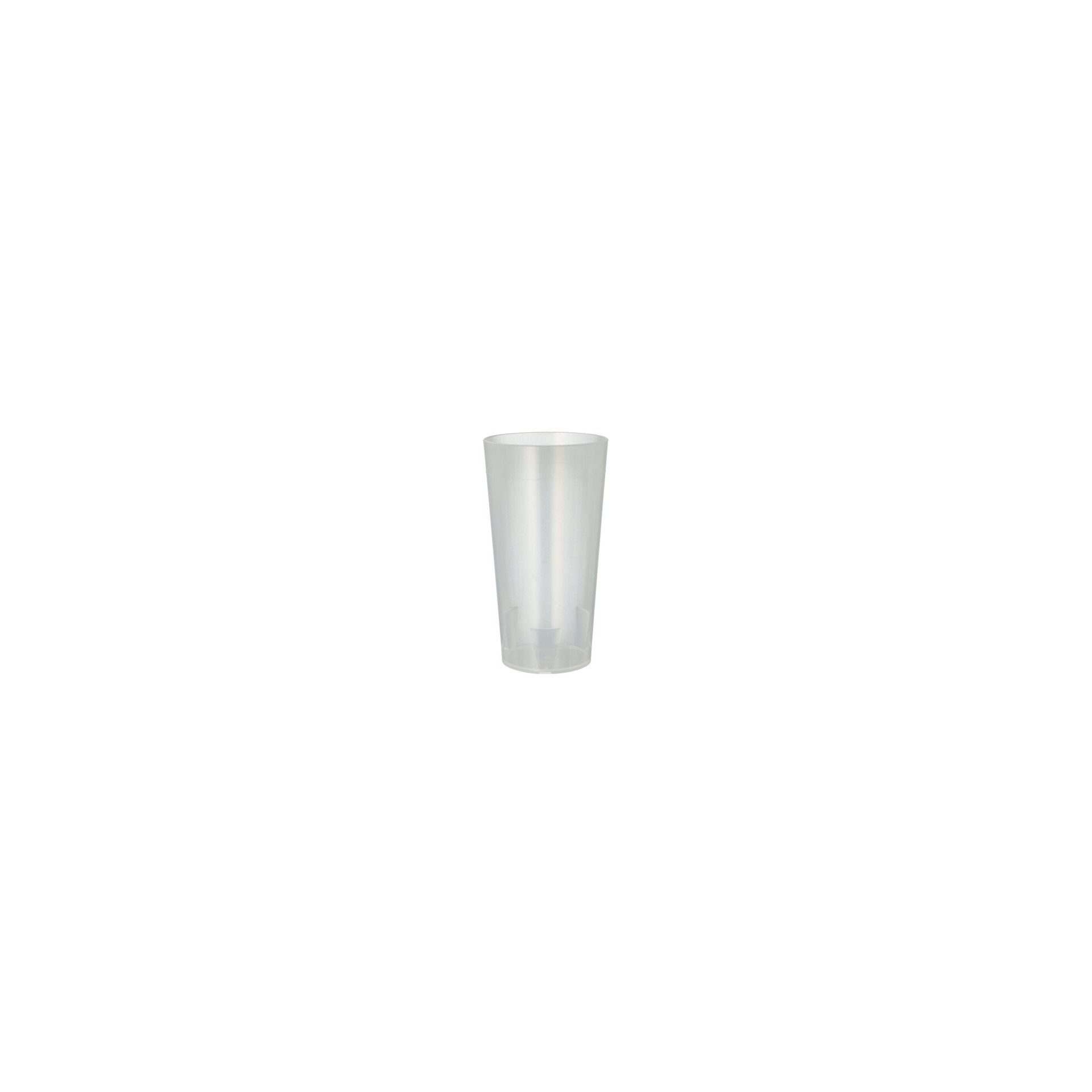 Mehrweg-Trinkbecher 0,4 l Ø 7,5 cm · 14,5 cm transluzent