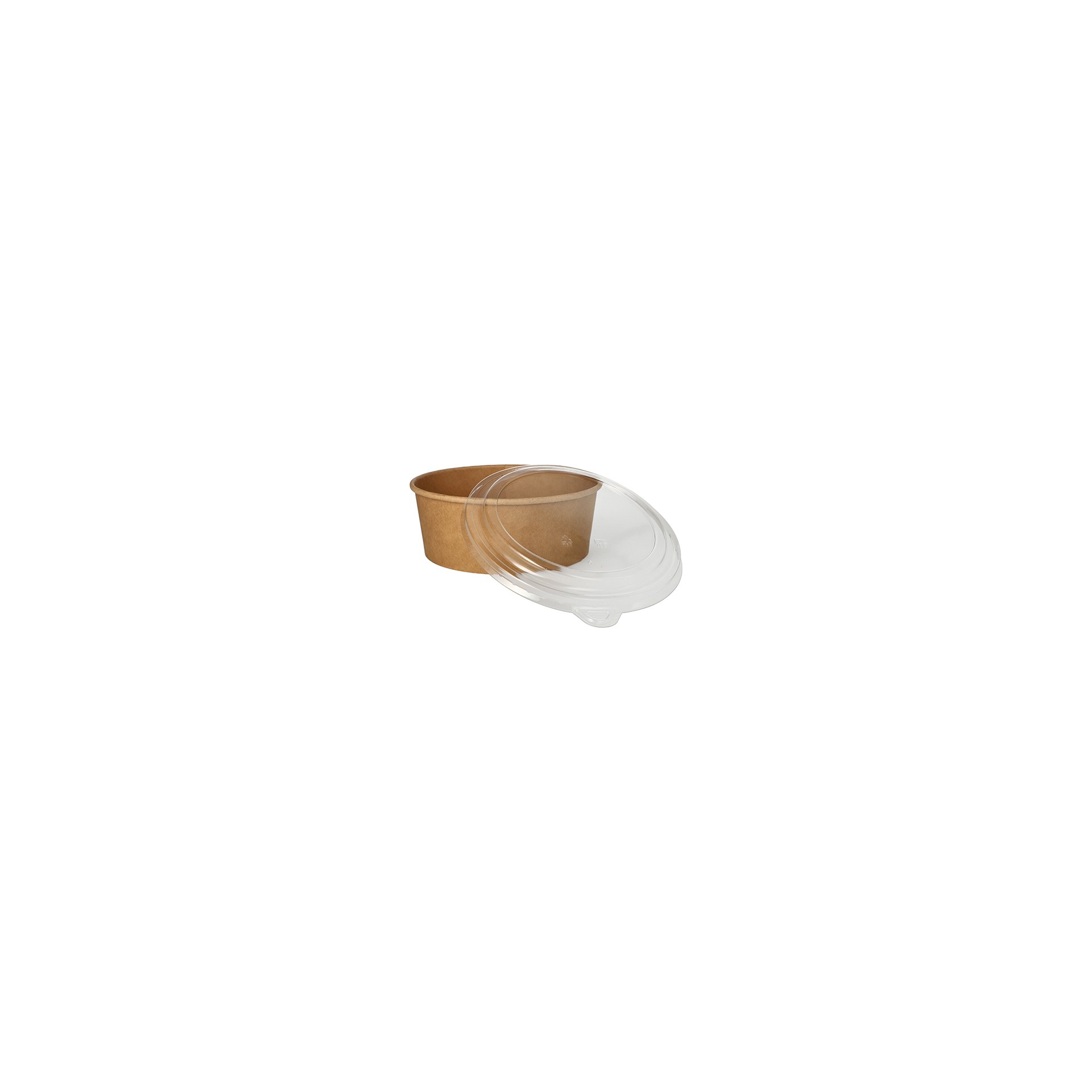 Salatschalen, Pappe rund 1300 ml Ø 18,4 cm · 7 cm braun