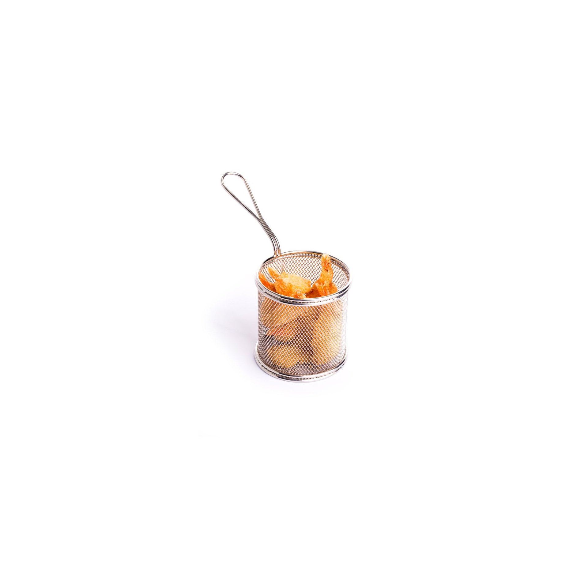 Miniatur-Snack-Frittierkörbe, 90x90x(H)90mm Miniatur-Snack-Frittierkörbe, 90x90x(H)90mm