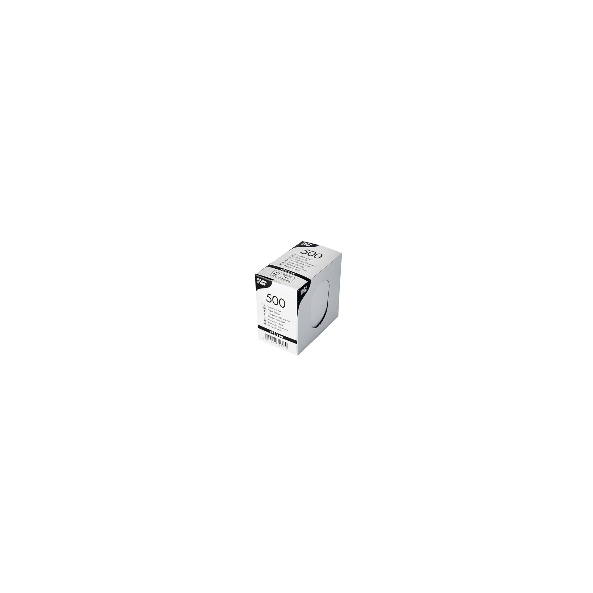 Tropfdeckchen rund Ø 8,5 cm weiss Tropfdeckchen rund Ø 8,5 cm weiss