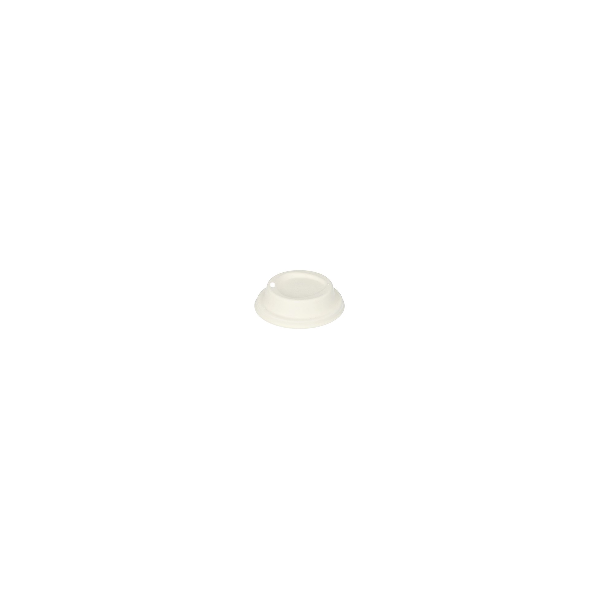 Dom-Deckel, Zuckerrohr "pure" rund Ø 9 cm · 2,5 cm weiss Dom-Deckel, Zuckerrohr "pure" rund Ø 9 cm · 2,5 cm weiss