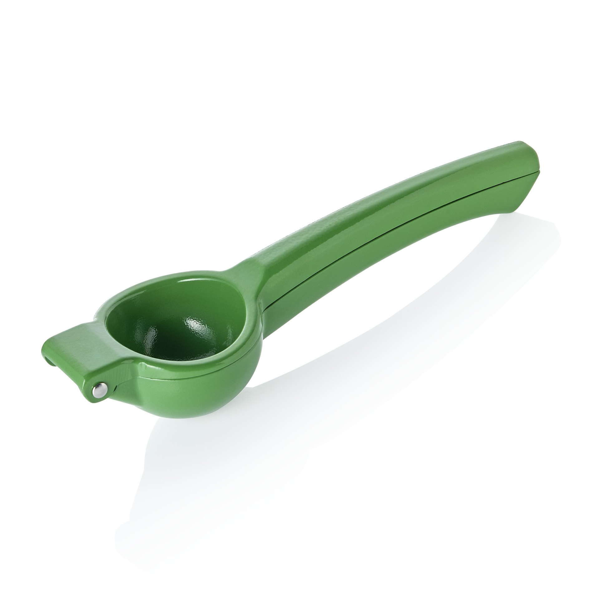 Limettenpresse, Ø 5 cm, 20,5 x 6 cm, grün, Aluguss Limettenpresse, Ø 5 cm, 20,5 x 6 cm, grün, Aluguss