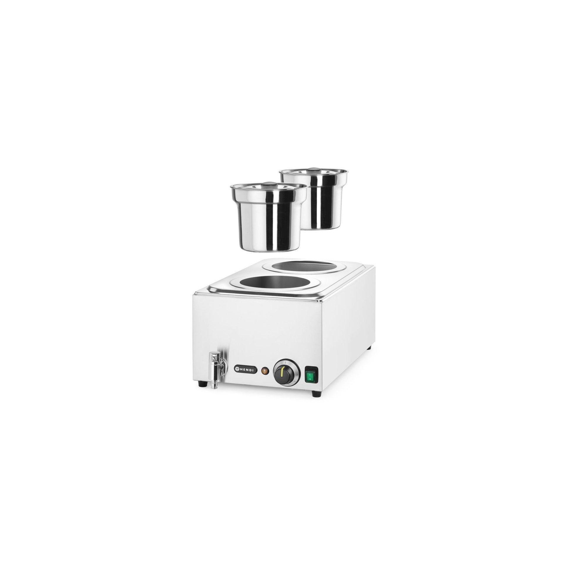Set: Bain-Marie Ranger + 2x 4L Container mit Deckel, 8L, 220-240V/1000W, 604x332x(H)315mm