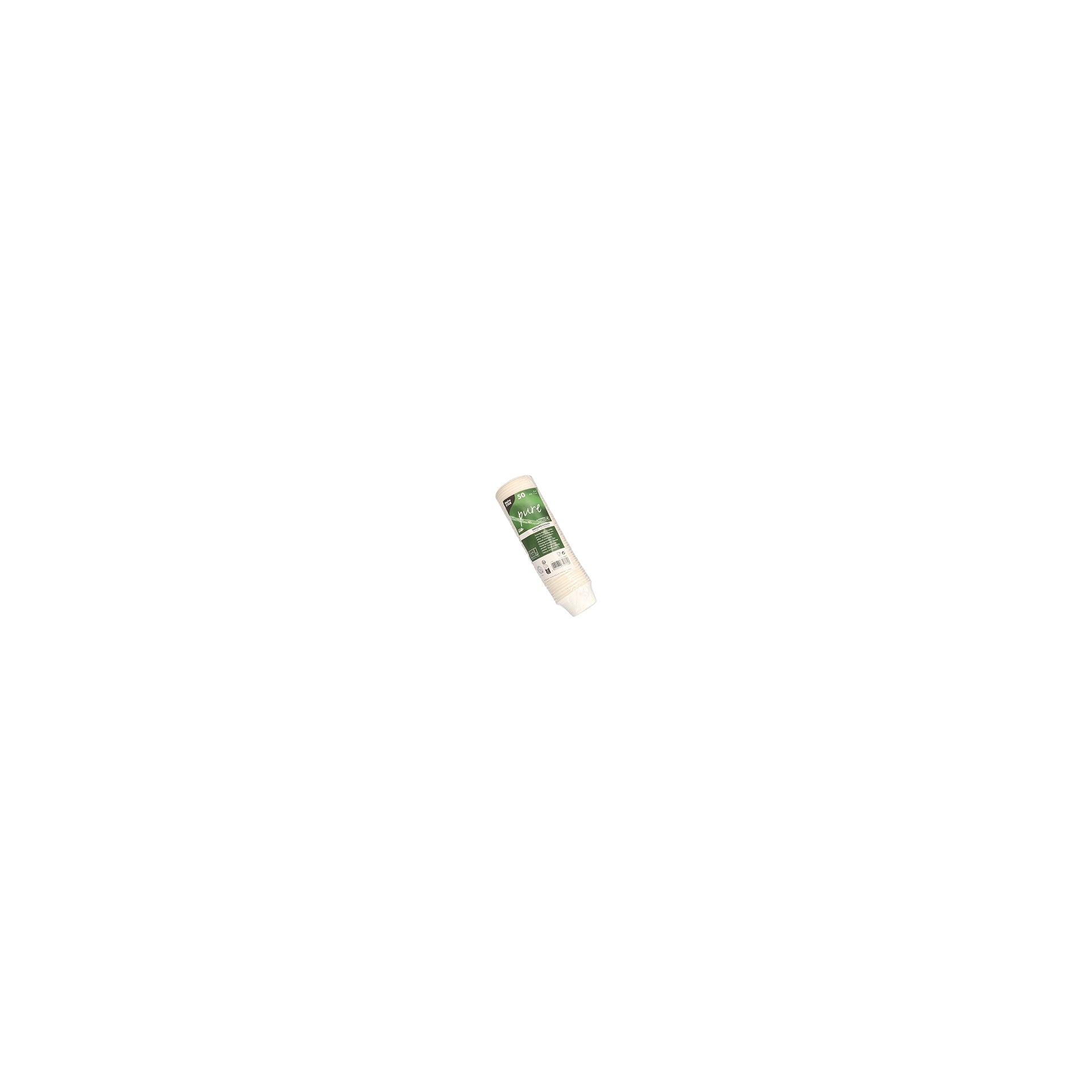 Dressingschalen, Zuckerrohr "pure" 60 ml Ø 6 cm · 3 cm weiss