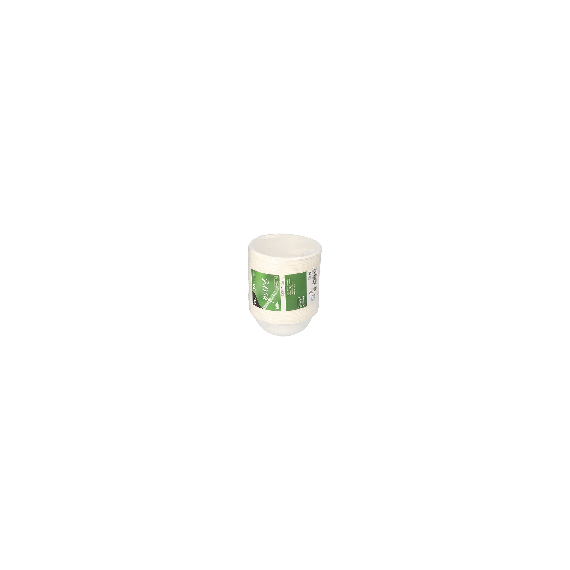 Schalen, Zuckerrohr "pure" 200 ml Ø 11,2 cm · 4,2 cm weiss Schalen, Zuckerrohr "pure" 200 ml Ø 11,2 cm · 4,2 cm weiss