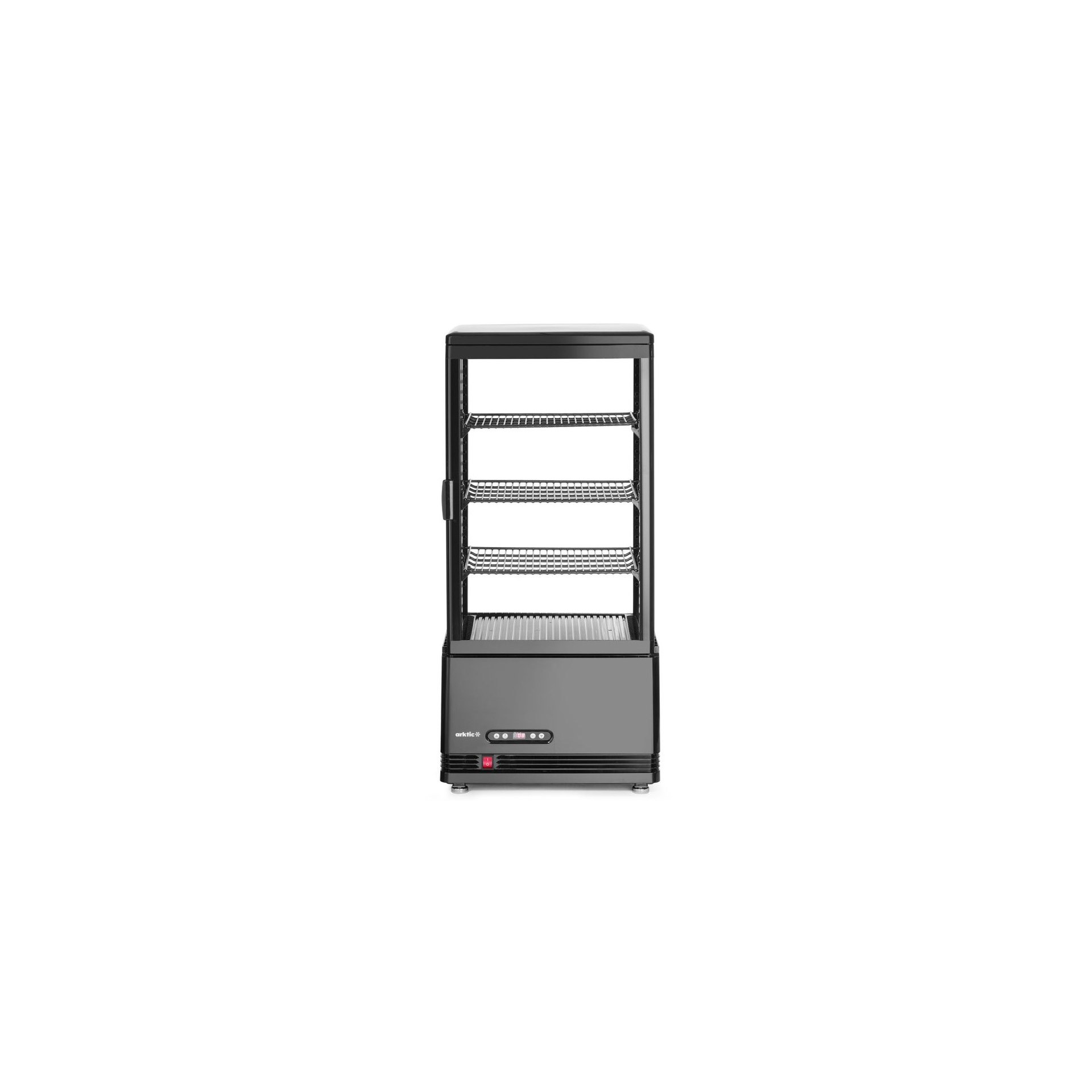 Aufsatz-Kühlvitrine 78L, schwarz Aufsatz-Kühlvitrine 78L, schwarz