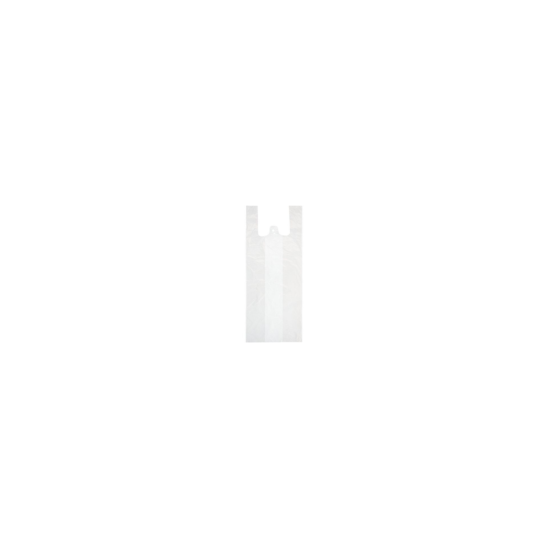 Hemdchen-Tragetaschen, HDPE 55 cm x 22 cm x 15 cm weiss mittel