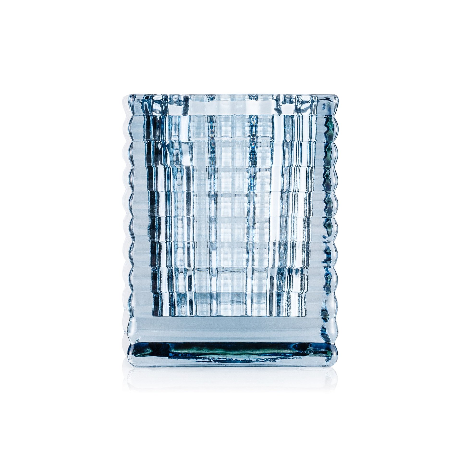 Cube Steel Blue YUYU, 7,5 x 7,5 x 9,5 cm Cube Steel Blue YUYU, 7,5 x 7,5 x 9,5 cm