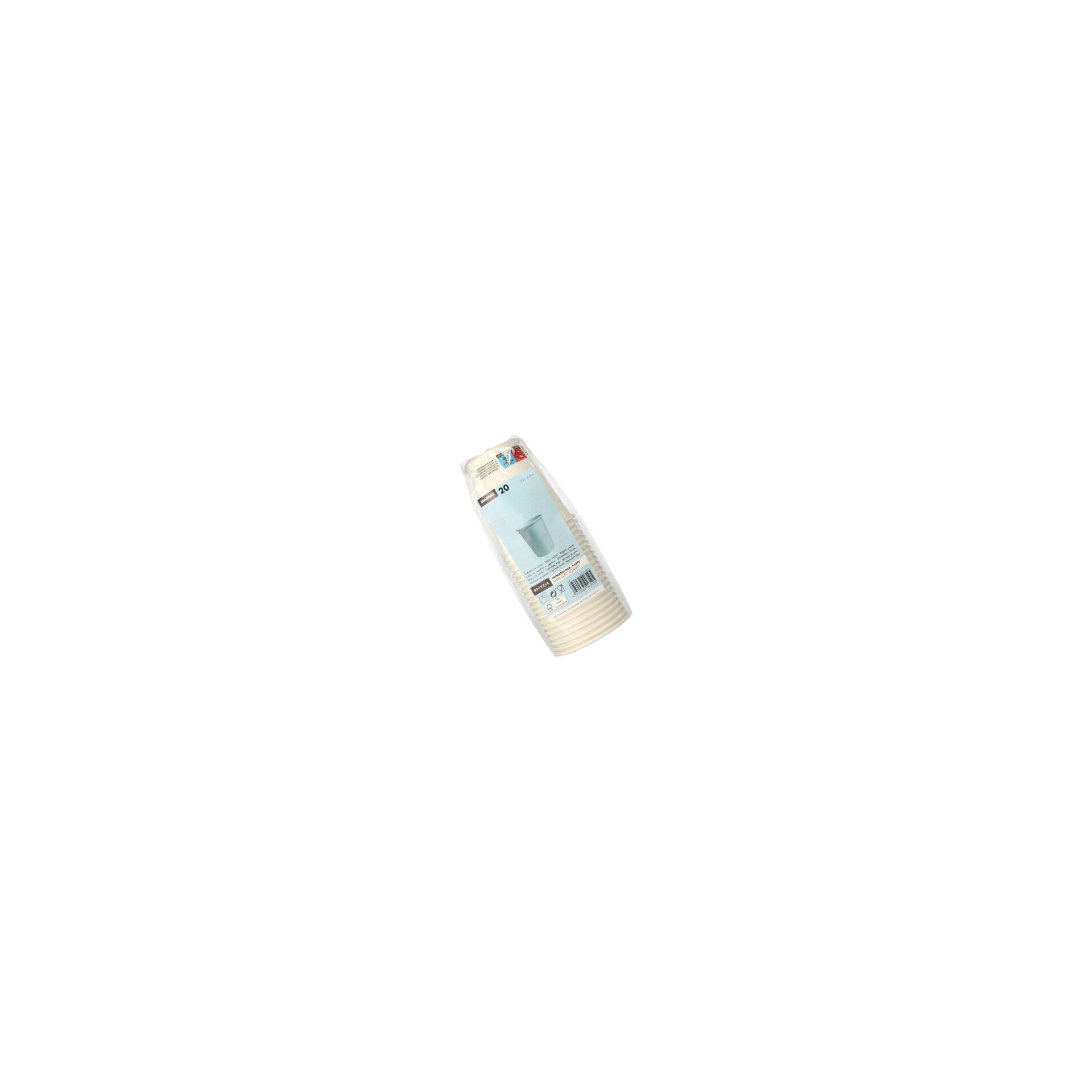 Trinkbecher, Pappe "To Go" 0,2 l Ø 8 cm · 9,1 cm weiss