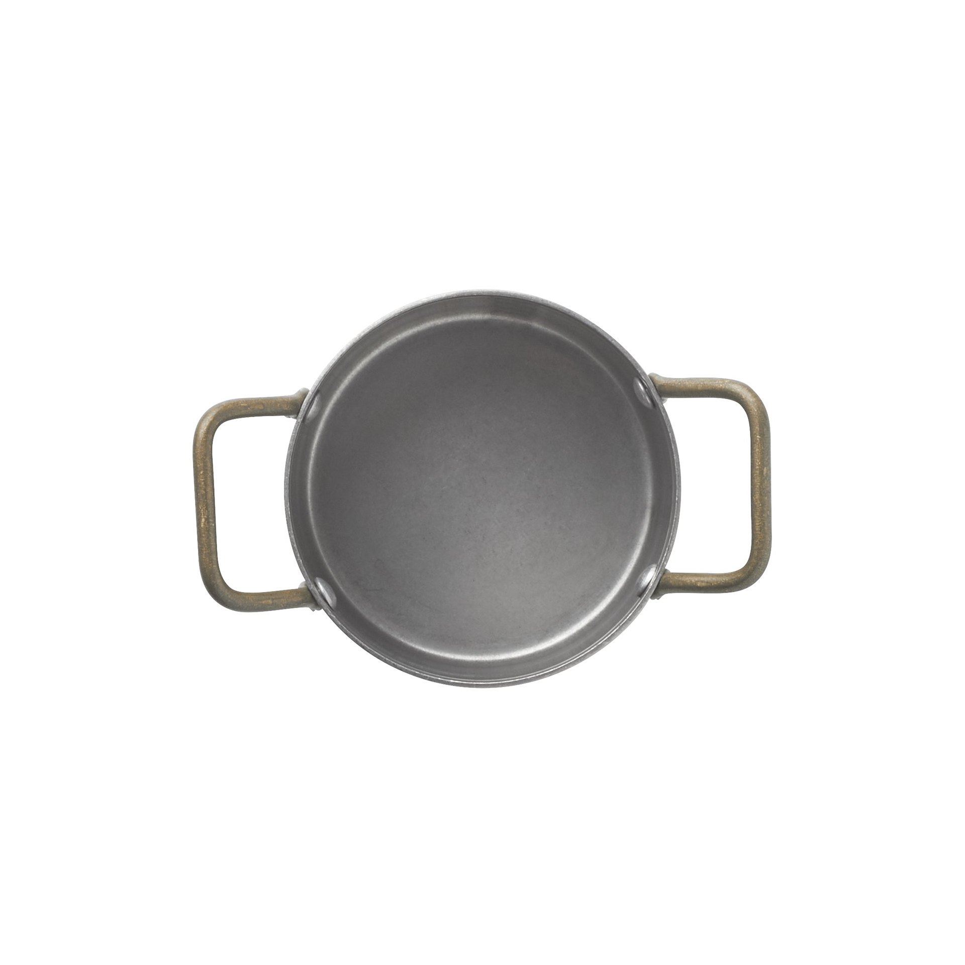 Serviertopf STEEL & STYLE, mit 2 Messinggriffen, 310 ml, Ø 9 cm