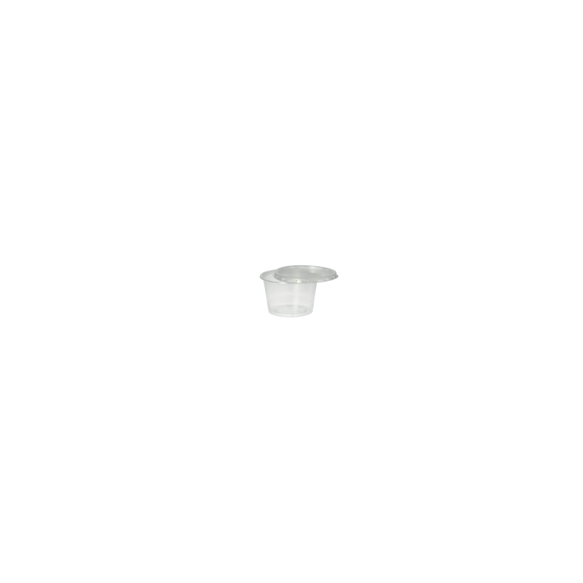Dressingbecher, PP rund 100 ml Ø 7,1 cm · 4,3 cm transparent
