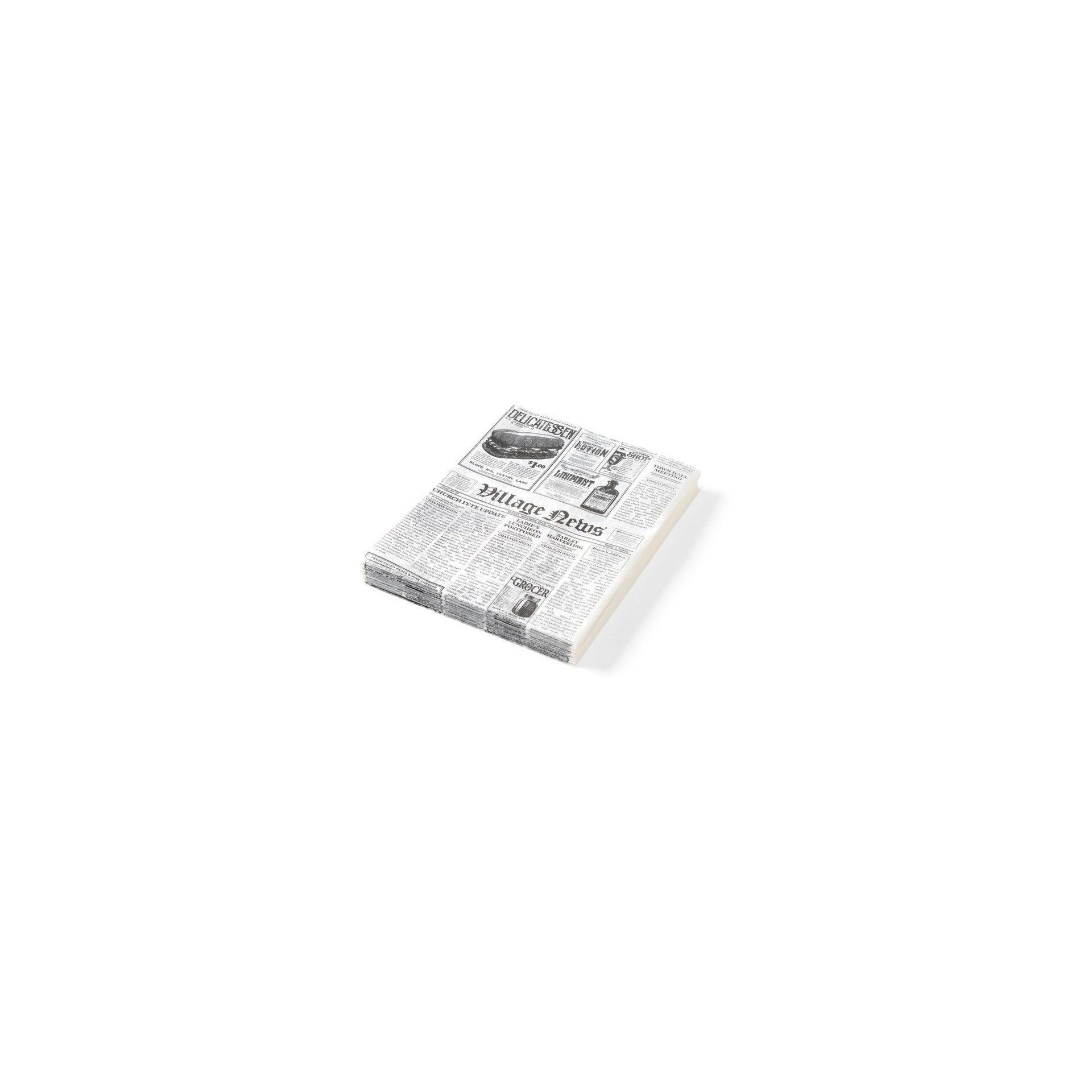Einschlagpapier Zeitungsdruck 200x250mm Einschlagpapier Zeitungsdruck 200x250mm