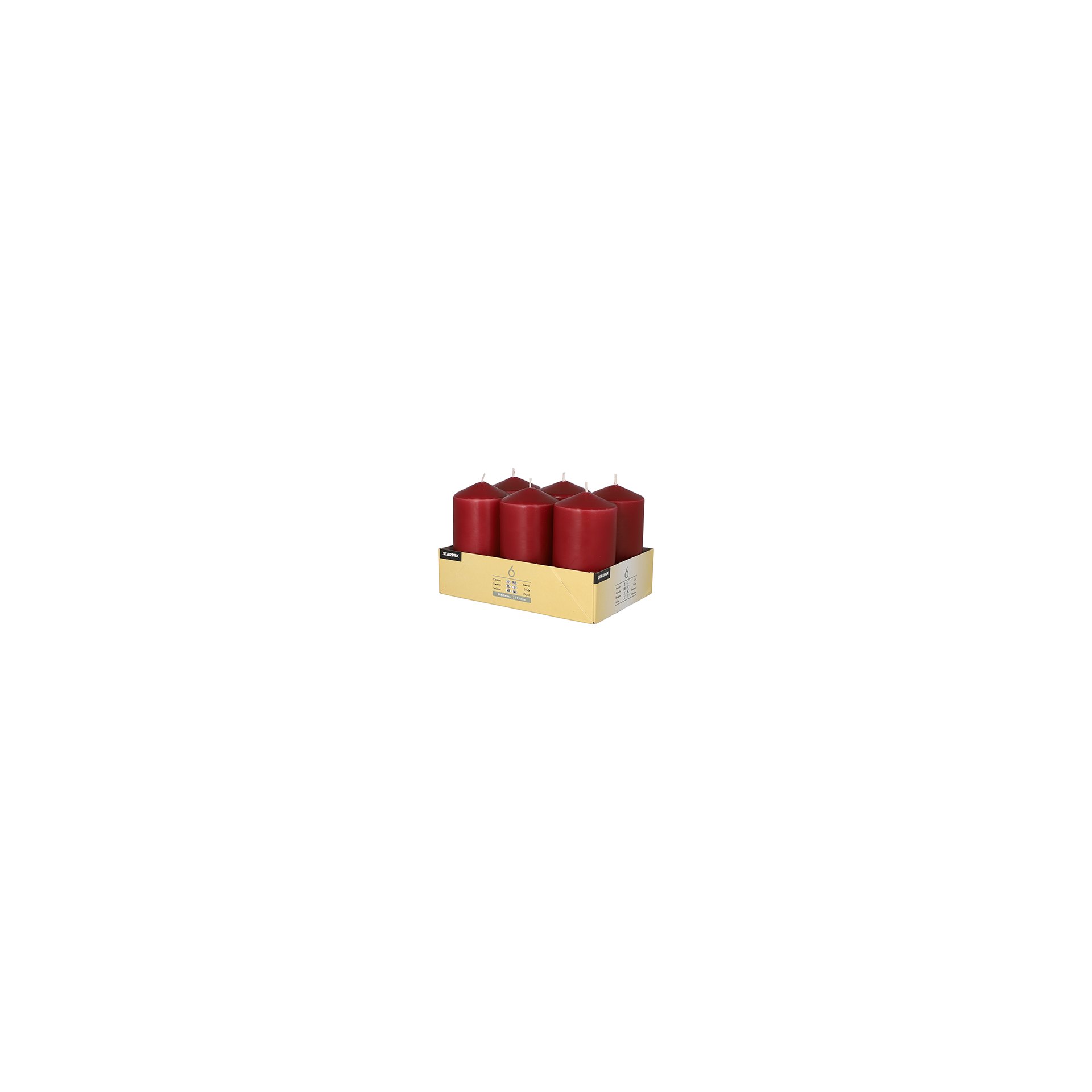 Stumpenkerzen Ø 60 mm · 115 mm bordeaux Stumpenkerzen Ø 60 mm · 115 mm bordeaux
