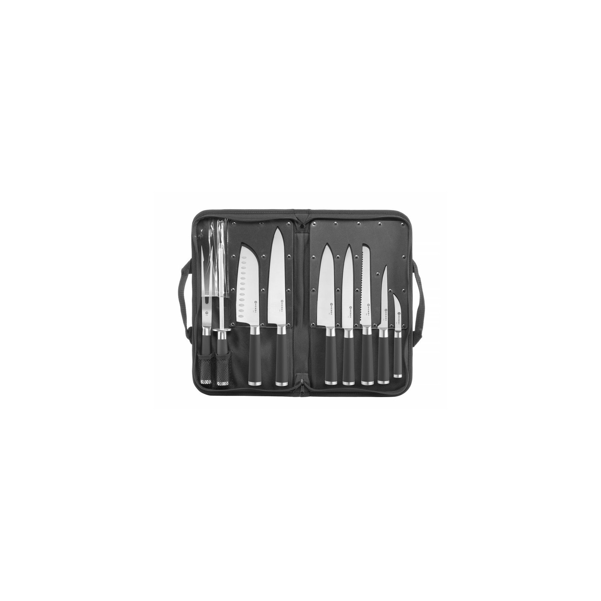 Messerset, 9-teilig, Schwarz, 445x260x(H)65mm Messerset, 9-teilig, Schwarz, 445x260x(H)65mm