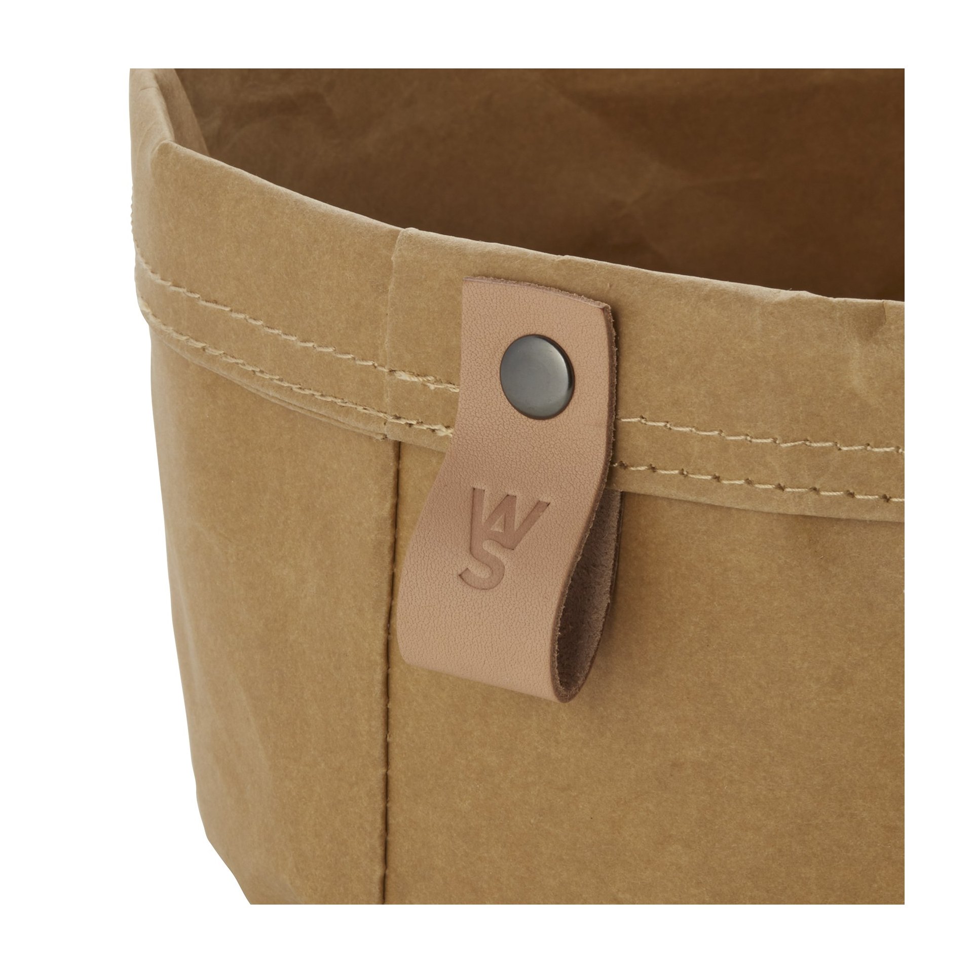 Brottasche CRAFT & CRUMBLE, Ø 17 cm, Höhe 11 cm, khaki, Kraft Paper