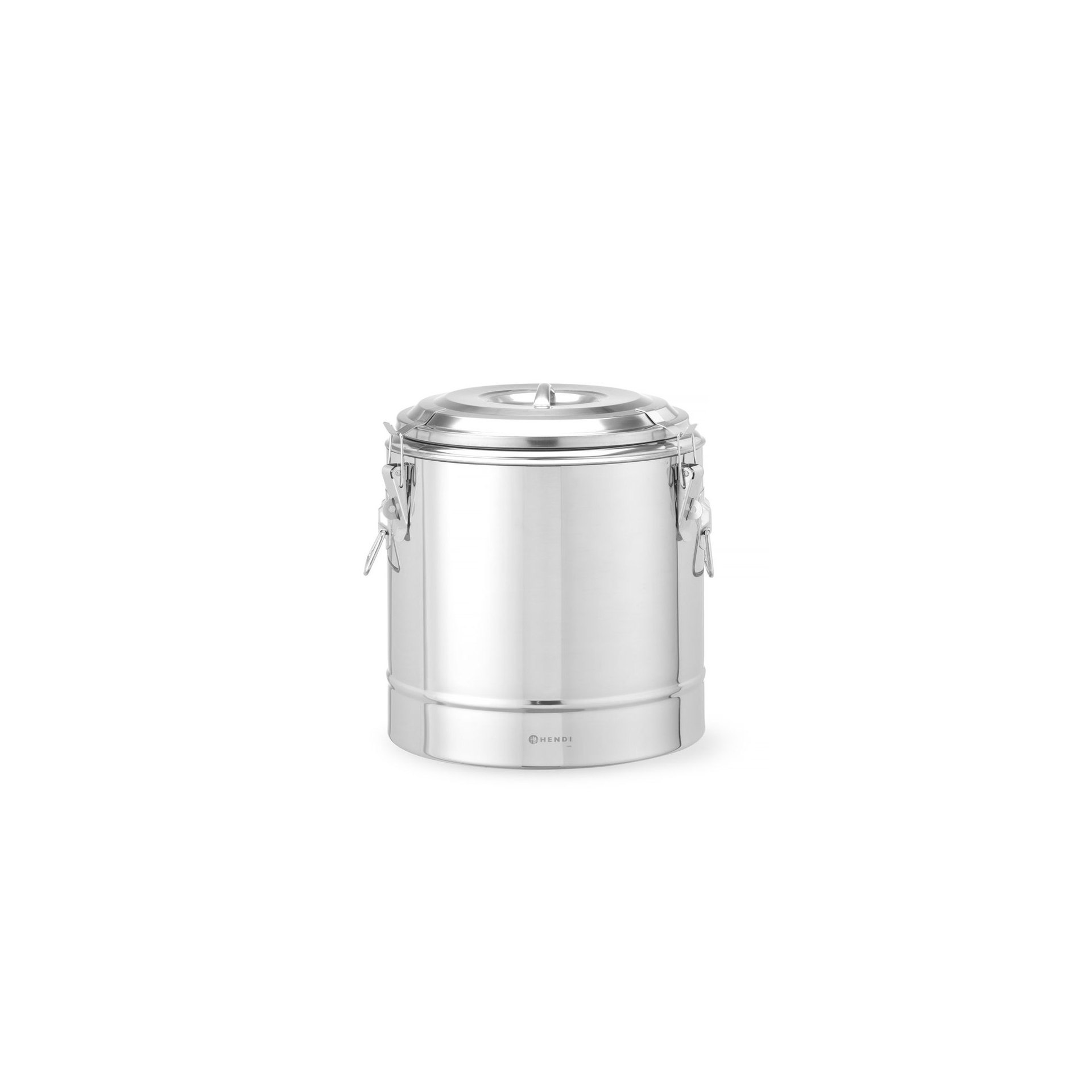 Isolierter tragbarer Behälter, Kitchen Line, 19L, Silber, ⌀350x(H)400mm Isolierter tragbarer Behälter, Kitchen Line, 19L, Silber, ⌀350x(H)400mm