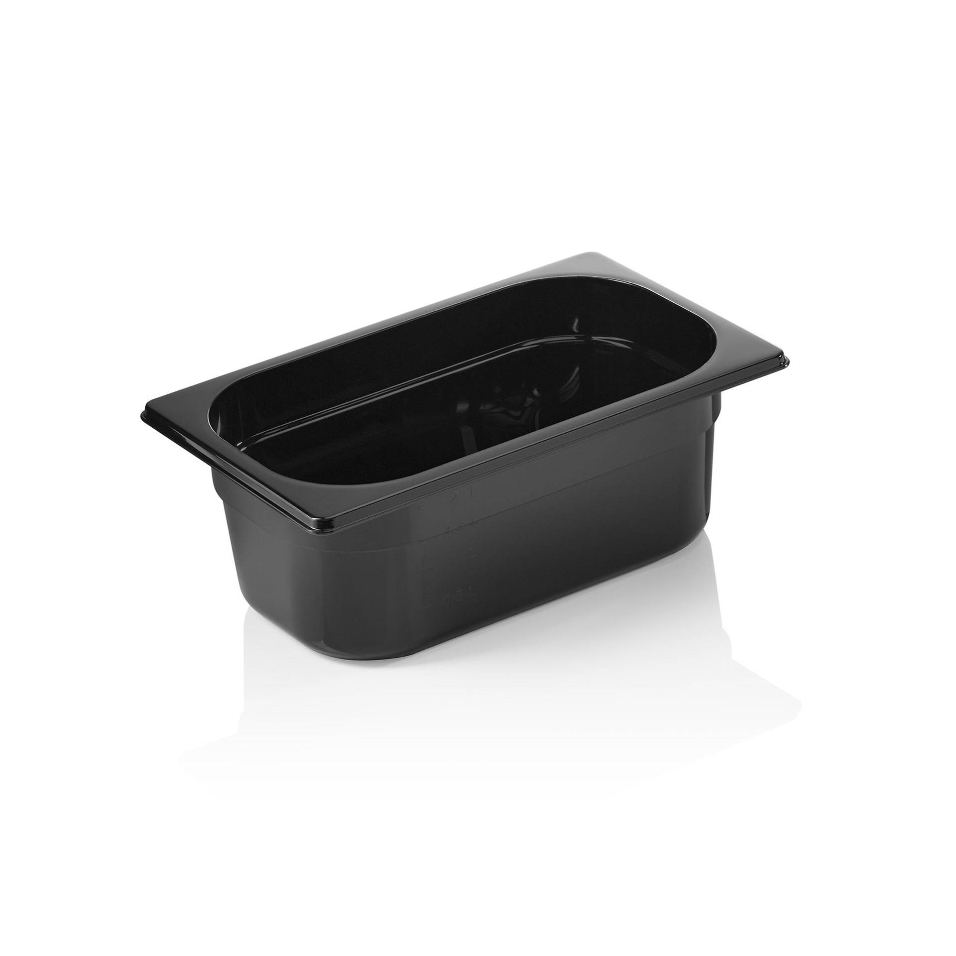 GN Behälter GN 96 BLACK 1/4-100 mm, schwarz, Polycarbonat