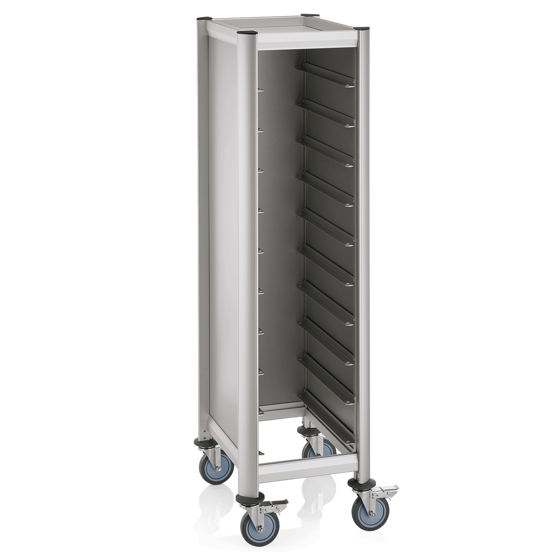 GN Tablettwagen 60,5 x 44,5 x 165 cm EN Regalwagen 60 x 50 x 165 cm