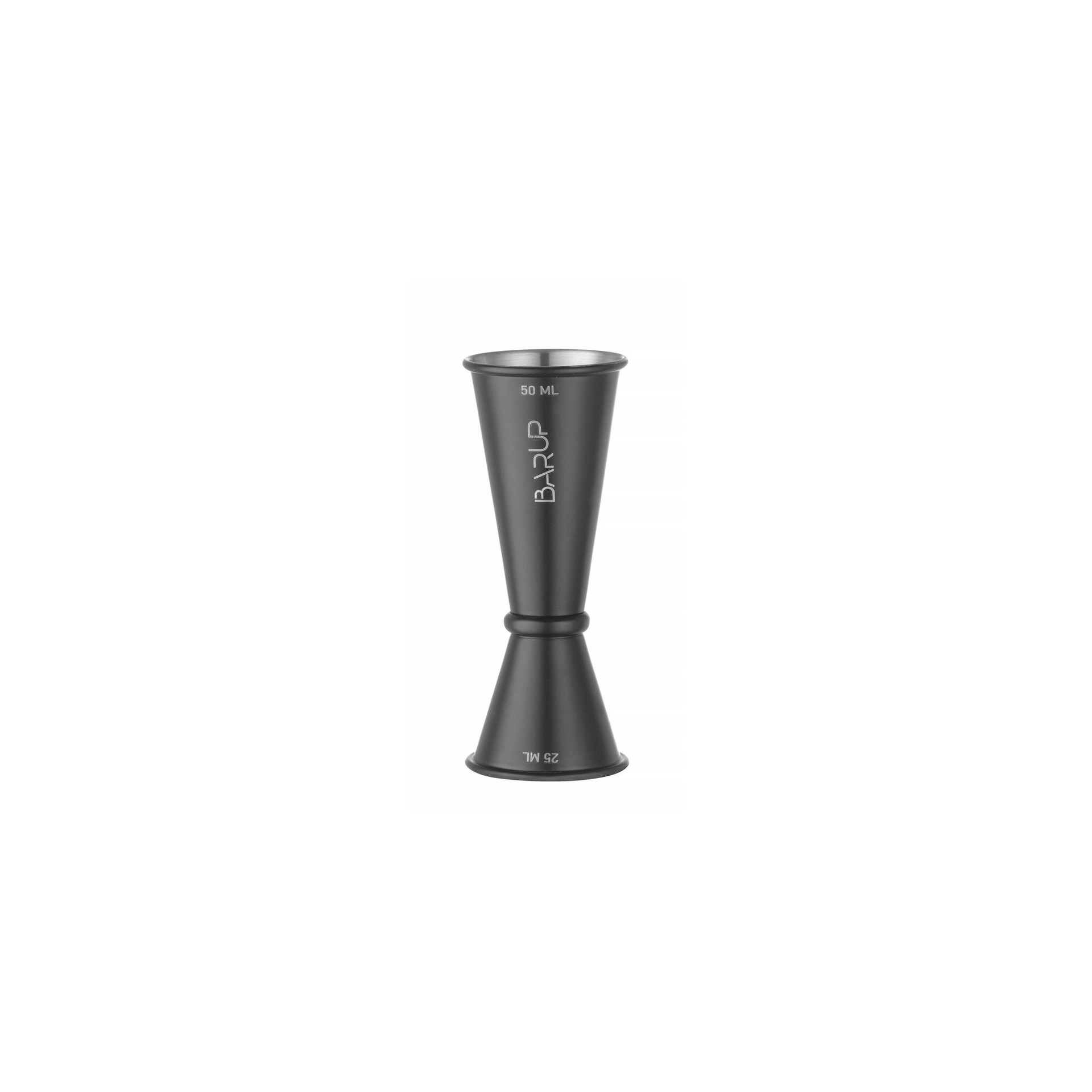 Barmaß 25/50 ml, BarUp, Schwarz, ⌀44x(H)110mm