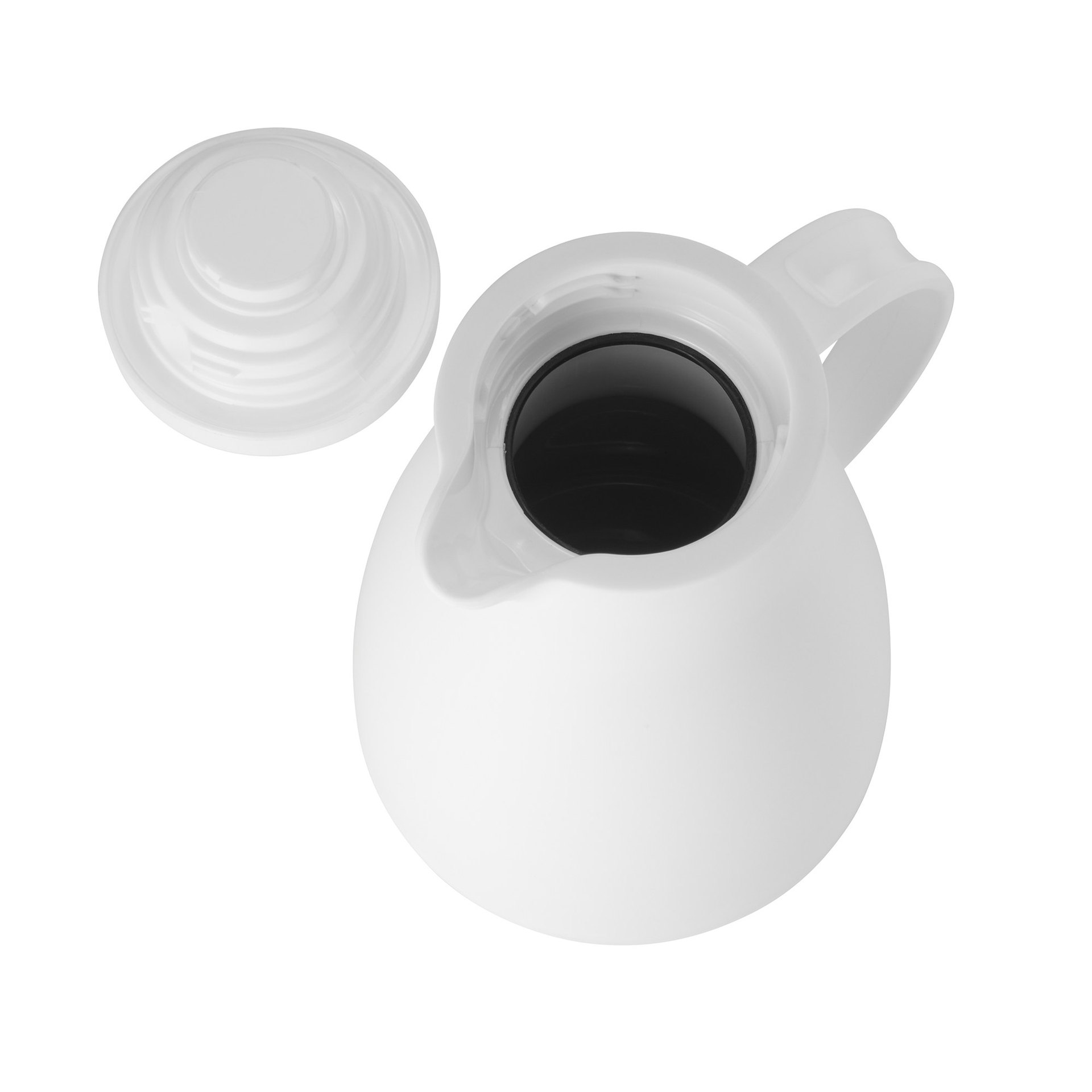 Isolierkanne, 0,7 ltr., Ø 12,5 cm, Höhe 19,5 cm, weiß Isolierkanne, 0,7 ltr., Ø 12,5 cm, Höhe 19,5 cm, weiß