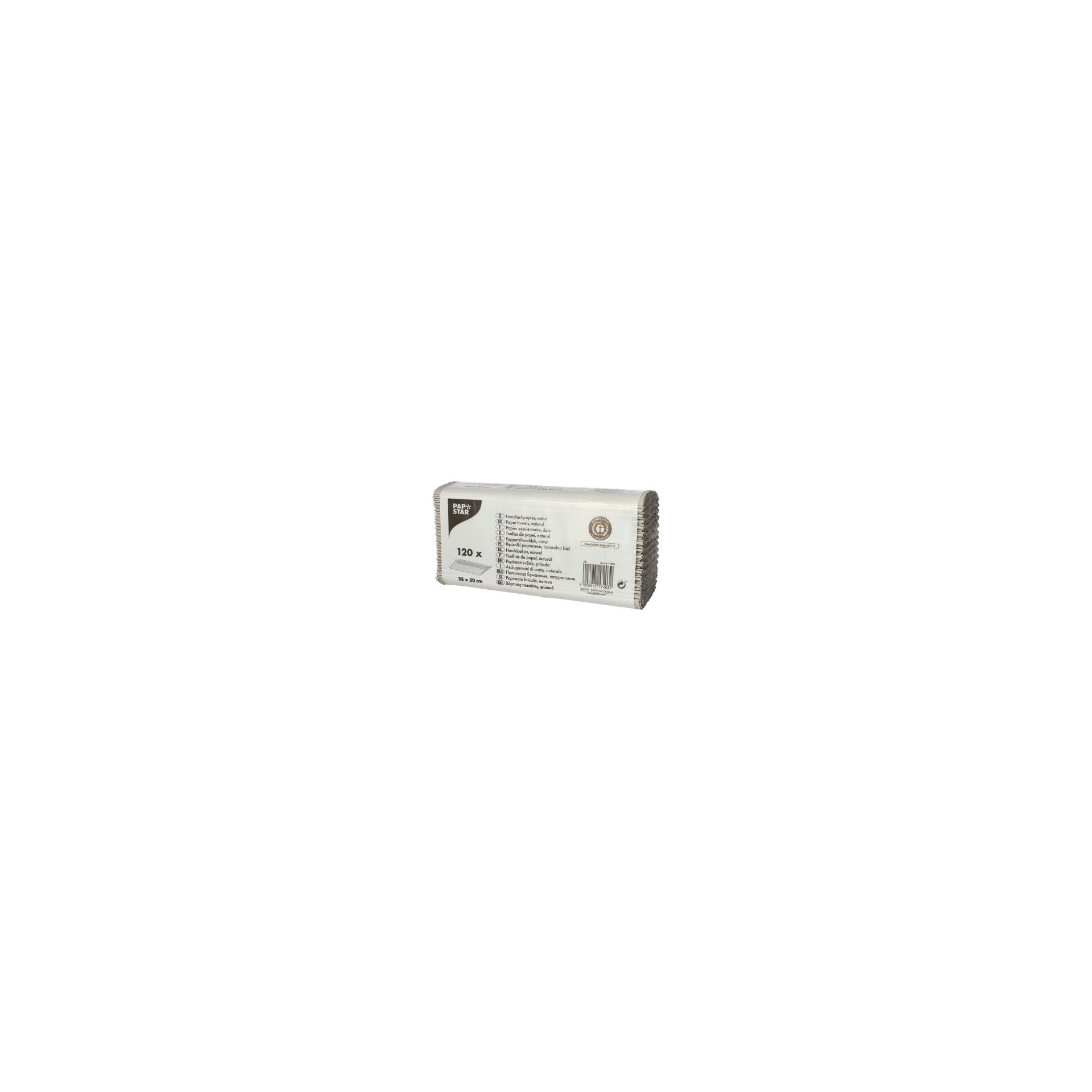 Blatt Handtuchpapier C-Falz 51 cm x 24 cm natur 1-lagig Blatt Handtuchpapier C-Falz 51 cm x 24 cm natur 1-lagig