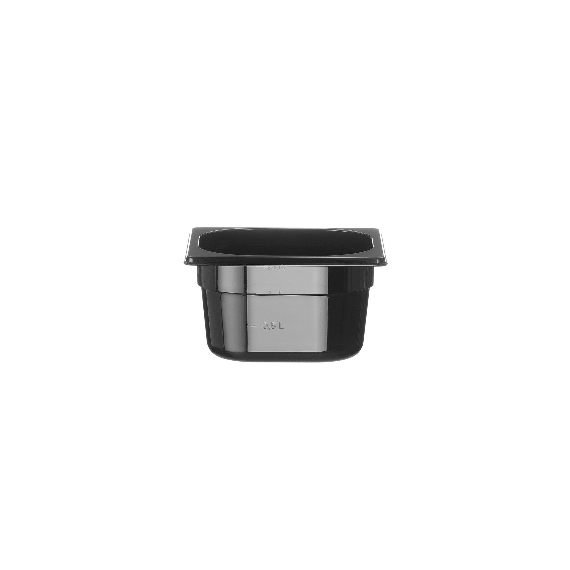 Gastronorm-Behälter 1/6, Profi Line, GN 1/6, 1,6L, Schwarz, 176x162x(H)100mm