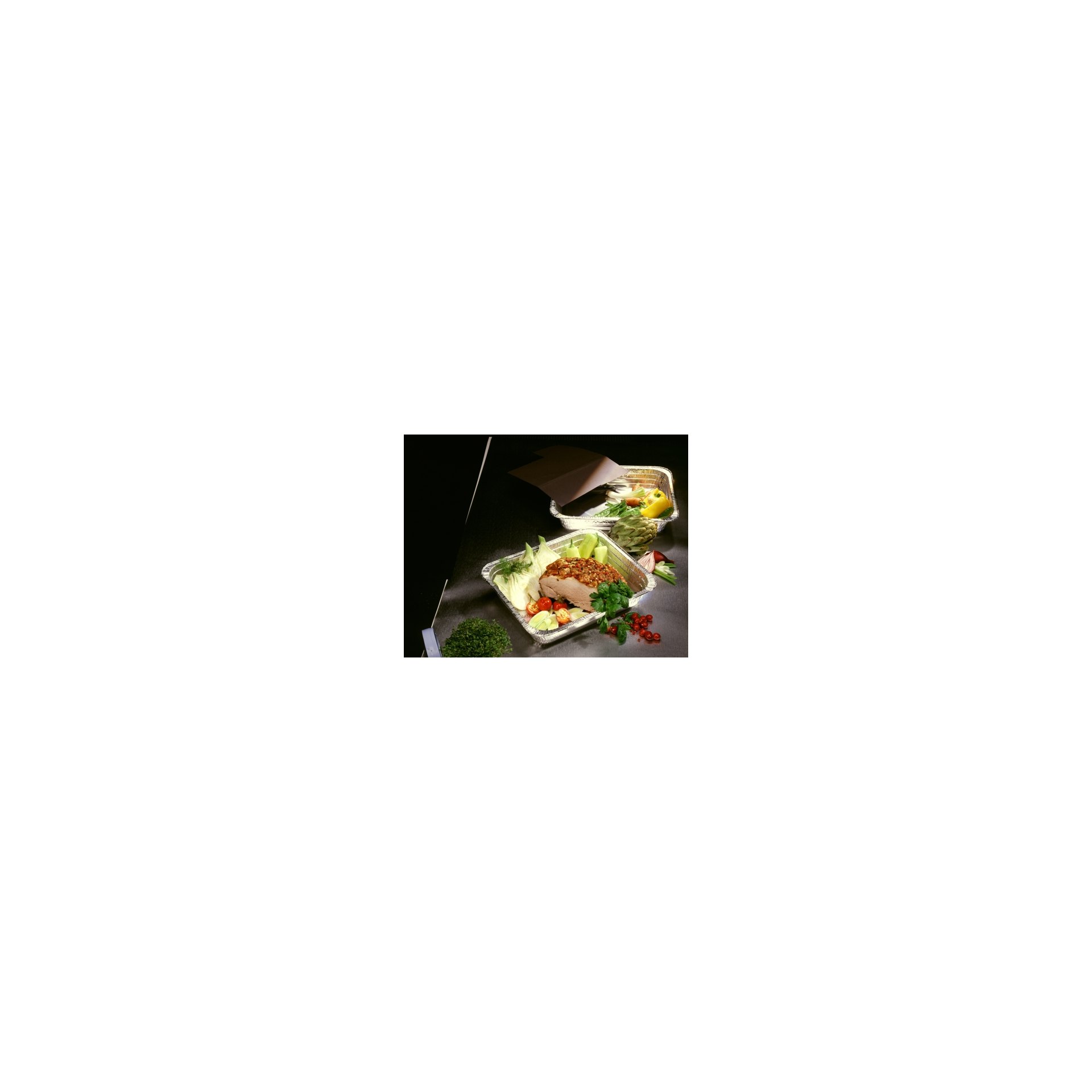 Gastronorm-Behälter, Alu eckig 3,4 l 5 cm x 26,2 cm x 32,2 cm 1/2 Gastronorm-Behälter, Alu eckig 8,5 l 8 cm x 32,6 cm x 52,7 cm 1/1