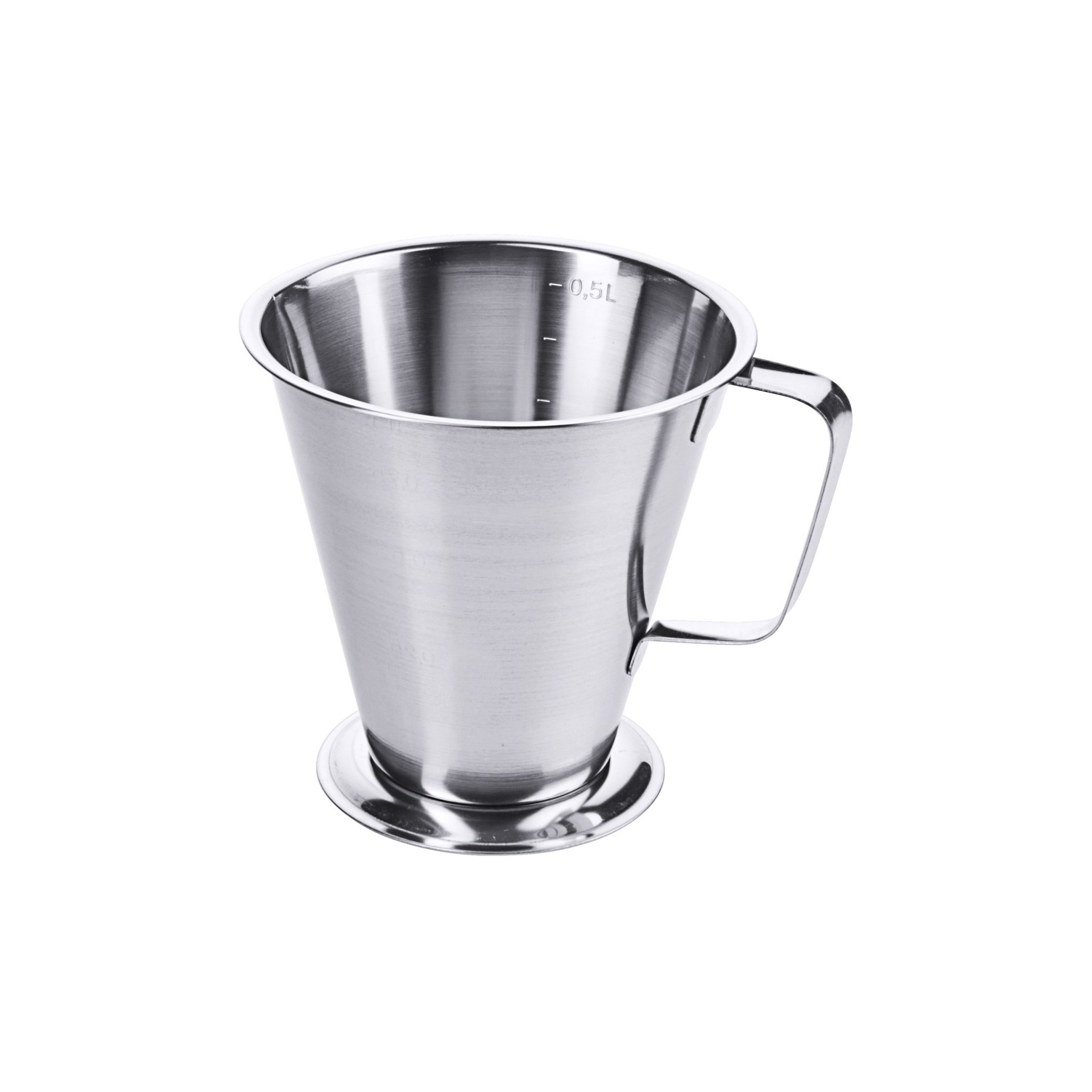 Messbecher mit Fuß 0,5 l