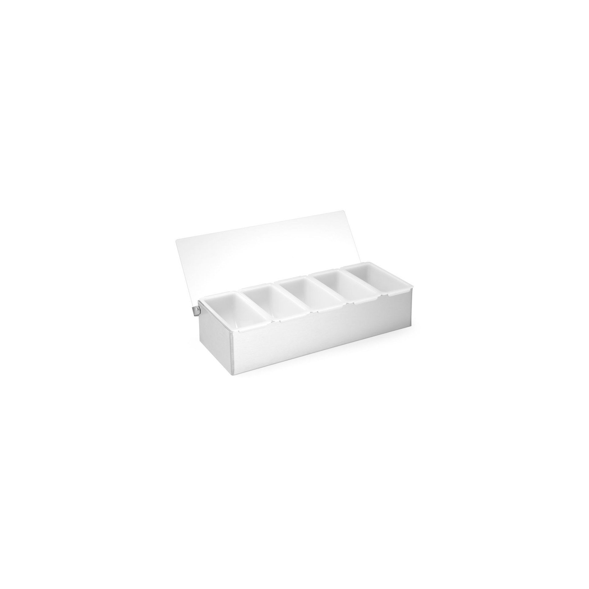 Zutatenbehälter, BarUp, 5 Fächer, 375x140x(H)90mm Zutatenbehälter, BarUp, 5 Fächer, 375x140x(H)90mm