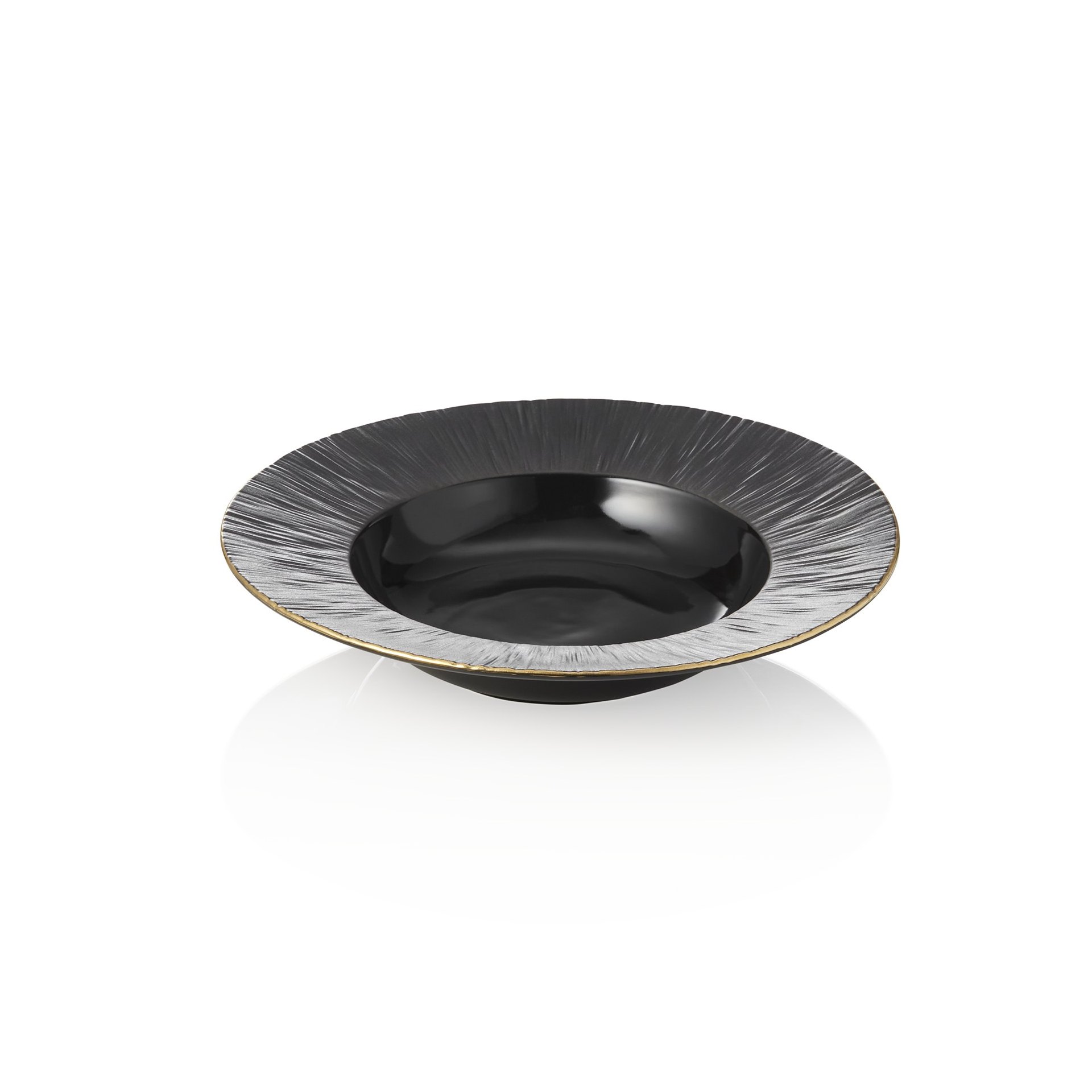 Suppenteller Set MAYA KURO, Ø 23,5 cm, schwarz