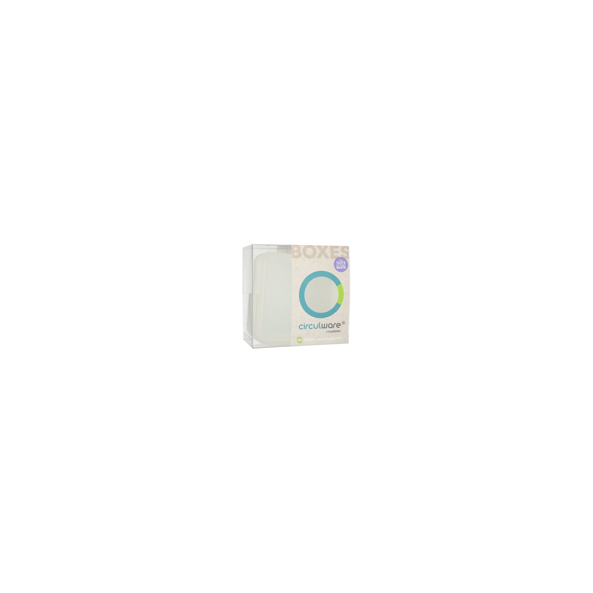 "Circulware" Deckel für Schalen Mix & Match eckig 2,5 cm x 15,6 cm x 15,6 cm transparent