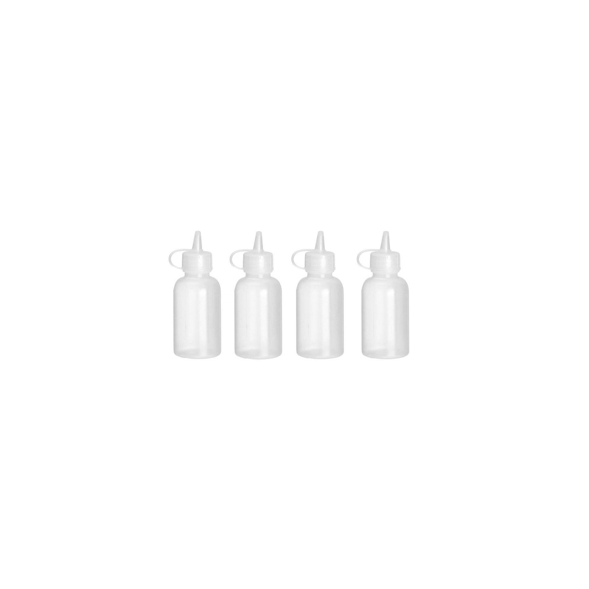 Mini-Spenderflaschen – 4er-Set, 0,05L, Transparent, ⌀35x(H)100mm Mini-Spenderflaschen – 4er-Set, 0,05L, Transparent, ⌀35x(H)100mm