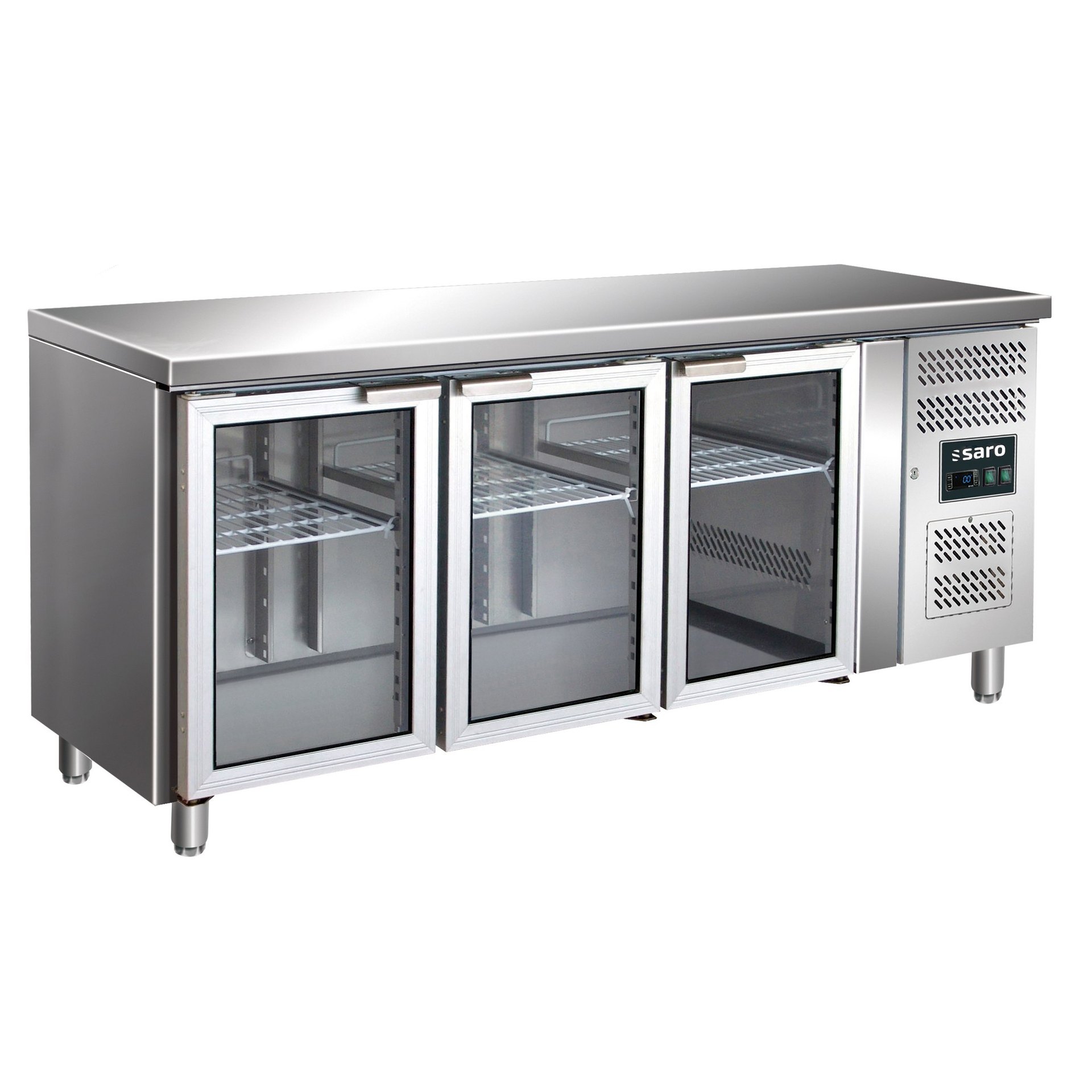 Kühltisch mit 3 Glastüren, GN3100TNG