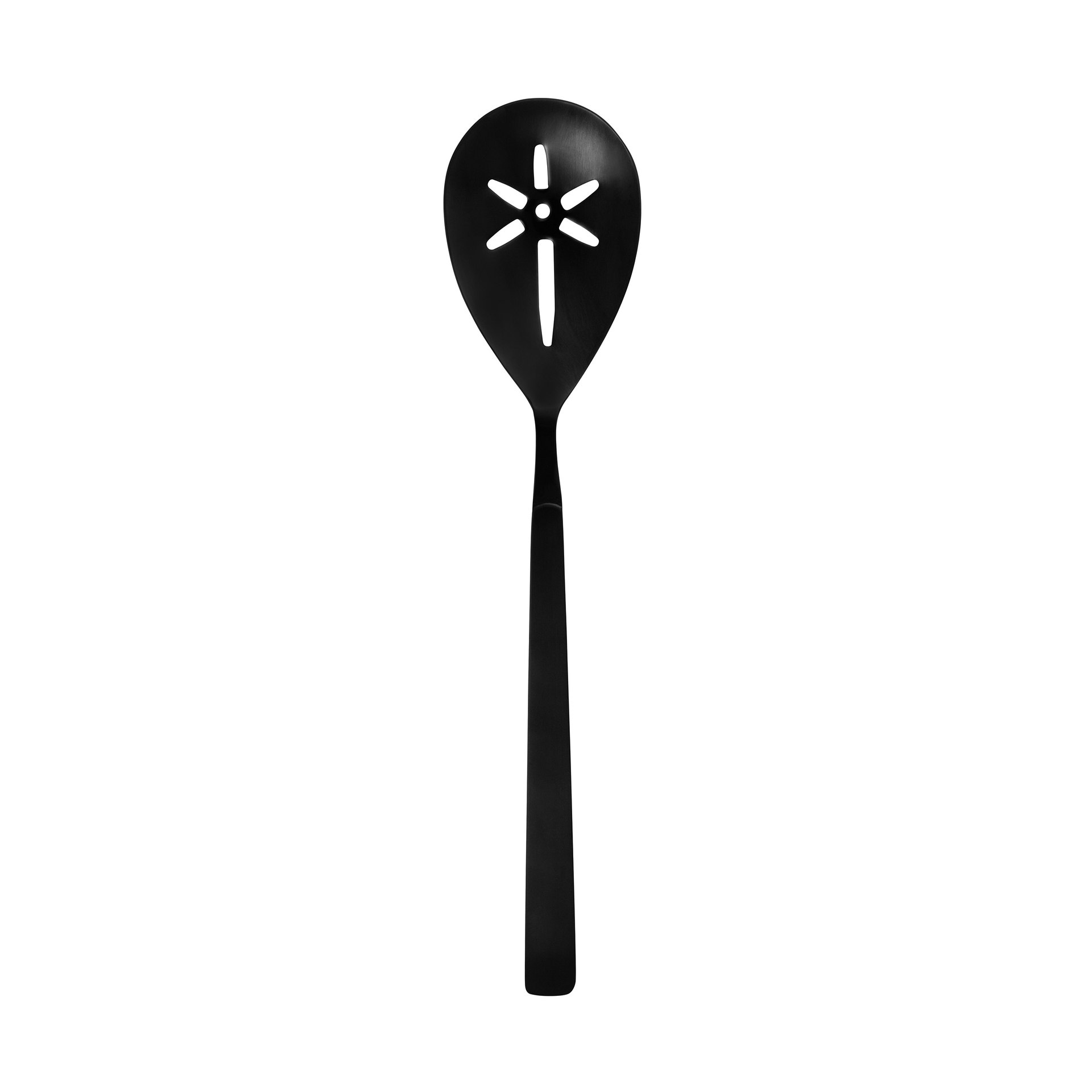 Servierlöffel KITCHEN TOOL 1887, 32 cm, geschlitzt, mit schwarzer PVD Beschichtung, Chromnickelstahl