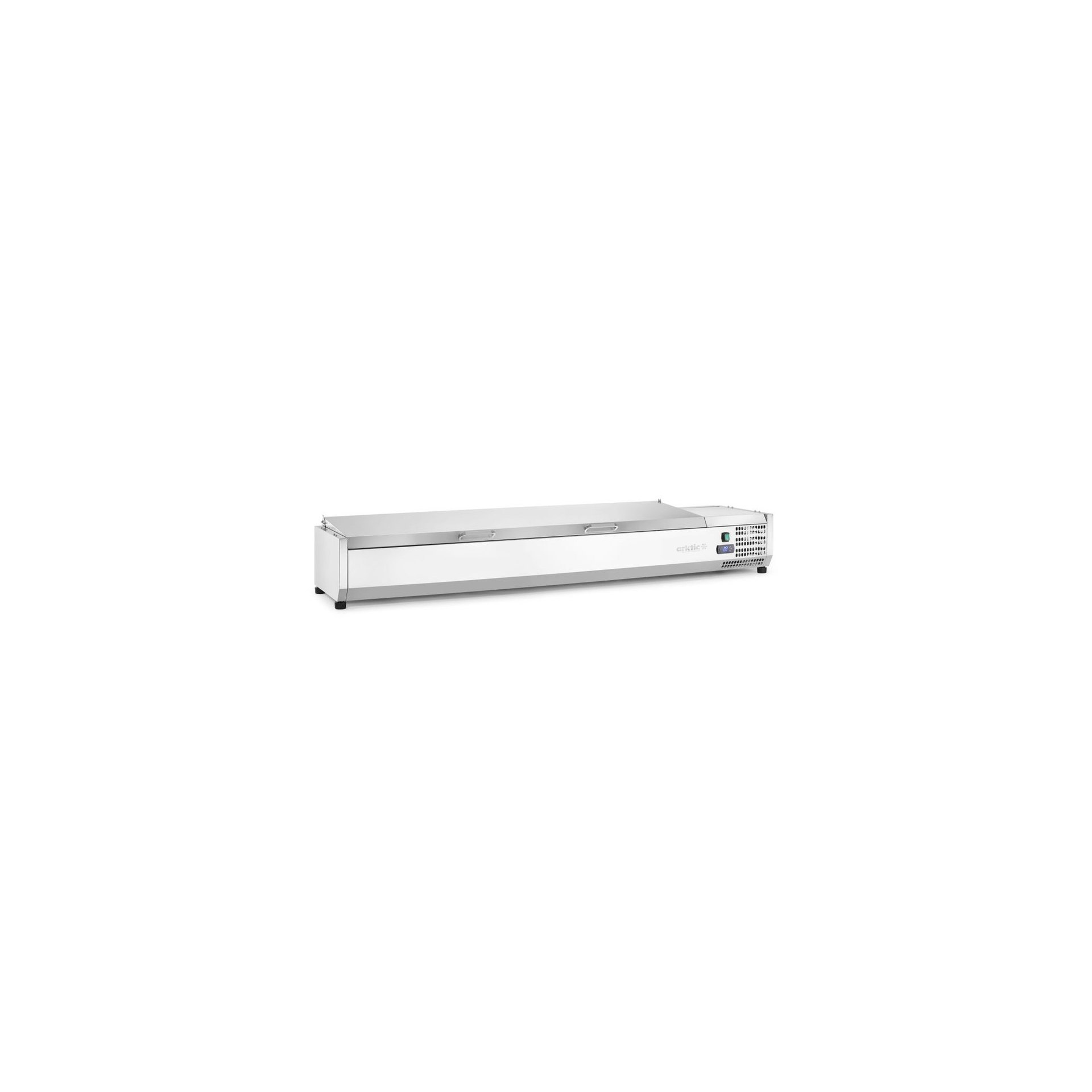 Aufsatz-Kühlvitrine Arktic, 8x GN 1/3 1805x420x630mm