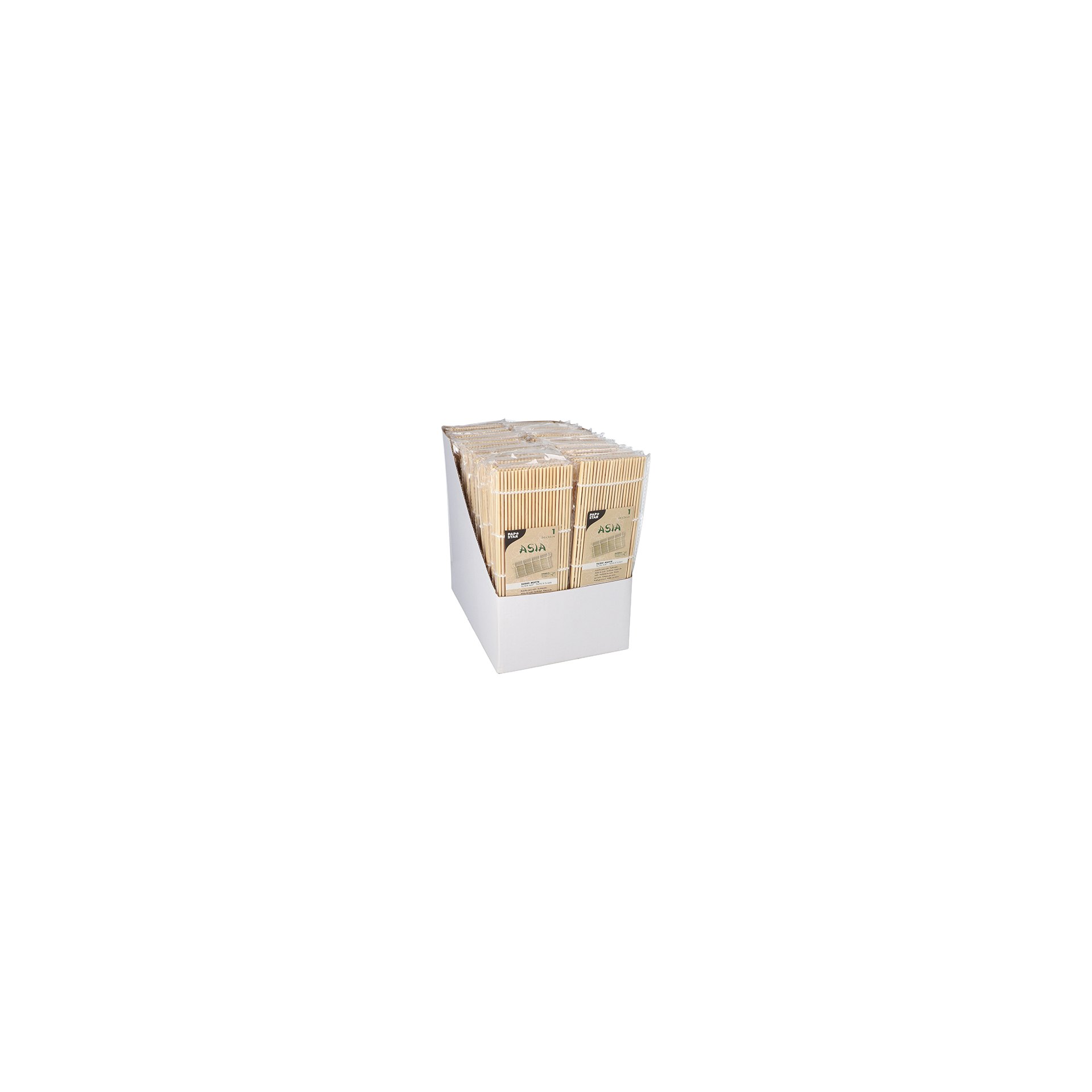 Sushi-Matte Bambus "ASIA" 24 cm x 24 cm natur Sushi-Matte Bambus "ASIA" 24 cm x 24 cm natur